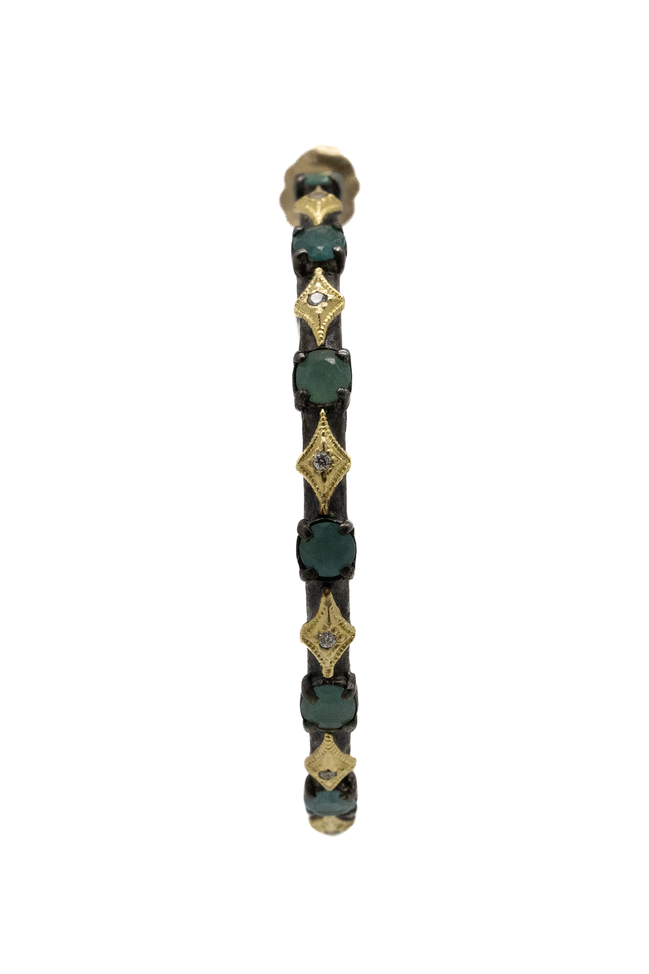 18K Yellow Gold Crivelli Hoop Earrings