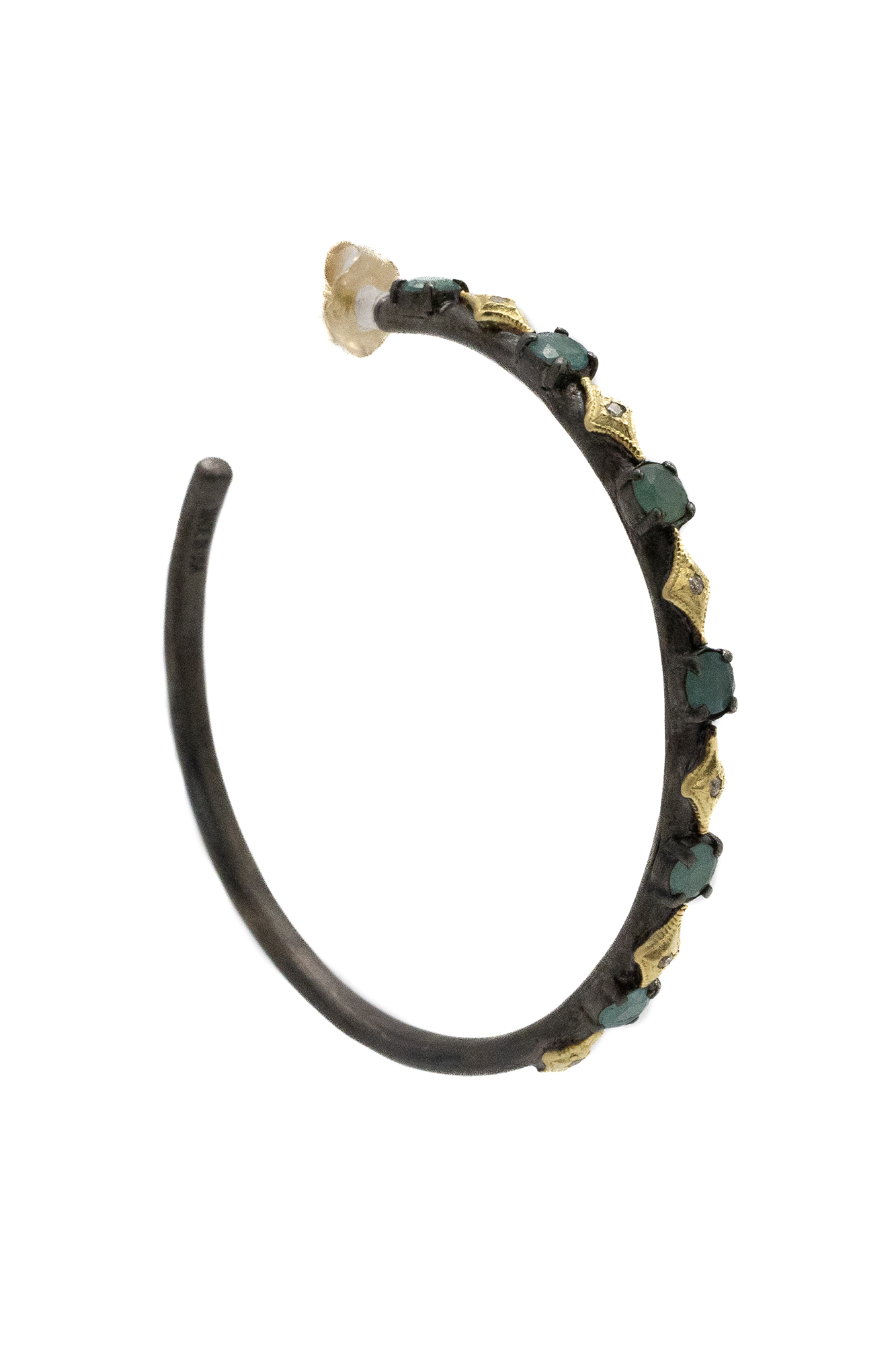 18K Yellow Gold Crivelli Hoop Earrings