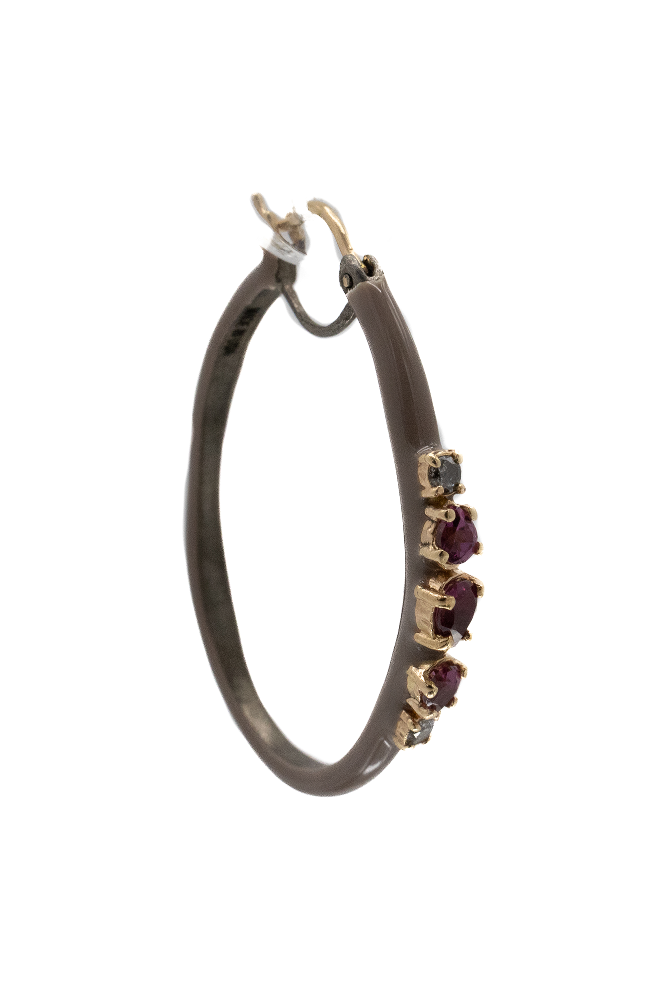 14K Rose Gold 30mm Hoop Earrings