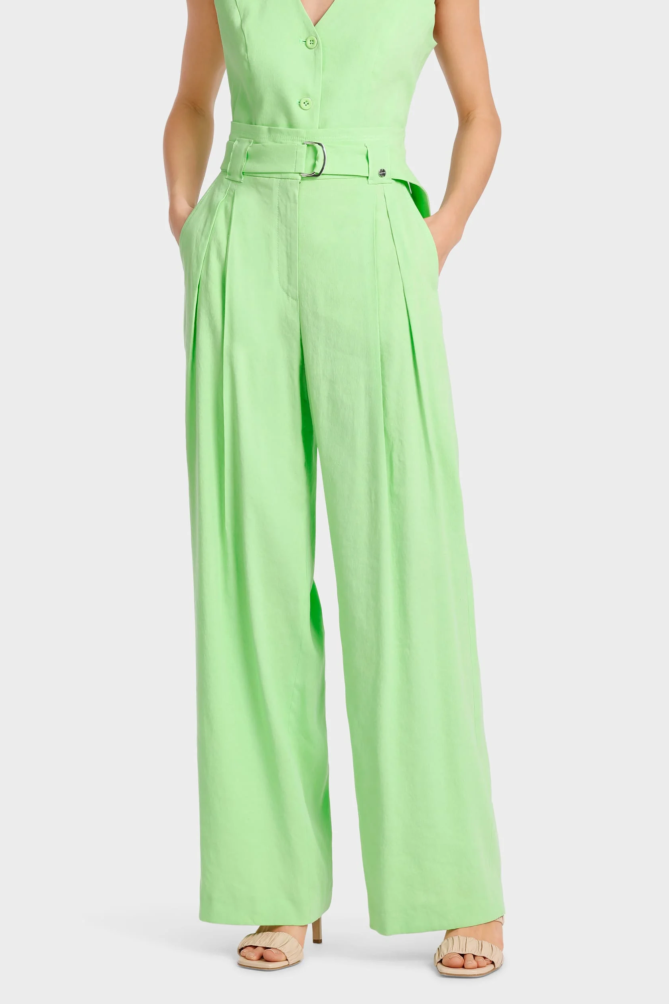 Beach House Wichita Paperbag Pants Light Apple Green