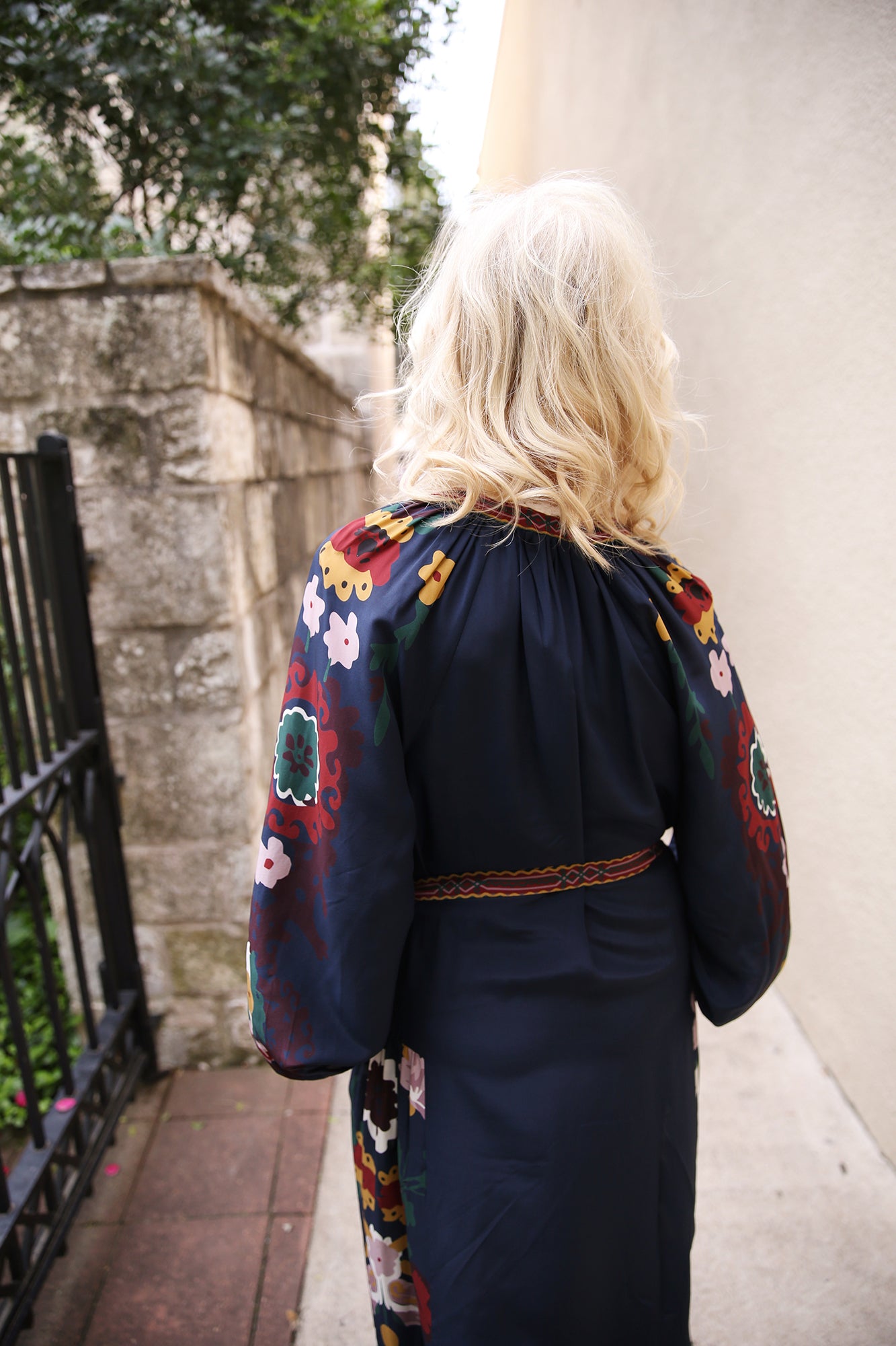 Cassia Print Long Sleeve Dress