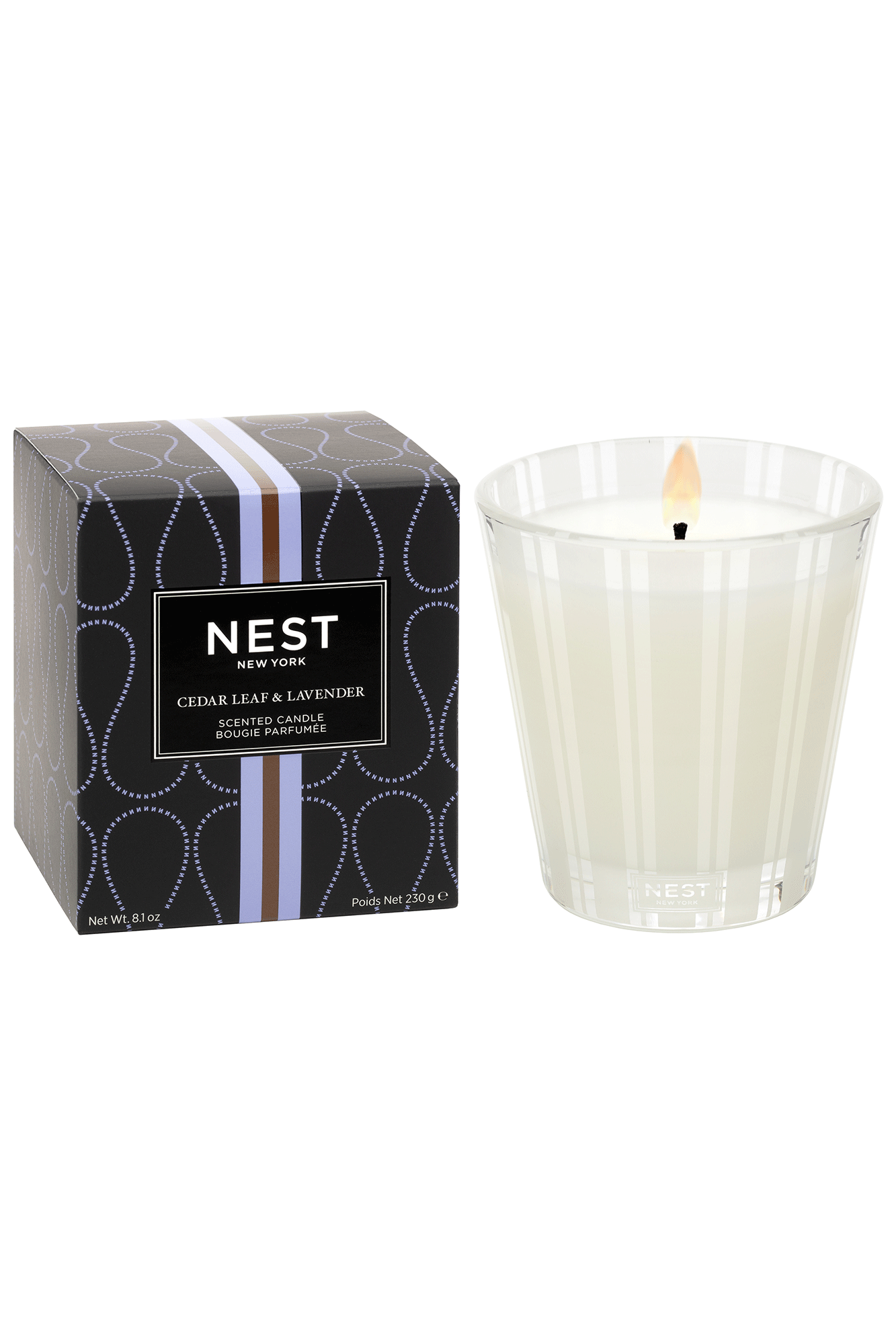 Create a calming, spa-like atmosphere with this Classic Candle from Nest. Featuring a blend of rosemary, lavender, and sage with cedar leaves, it provides an herbaceous scent to any room. Enhance your ambiance with this long-lasting candle.