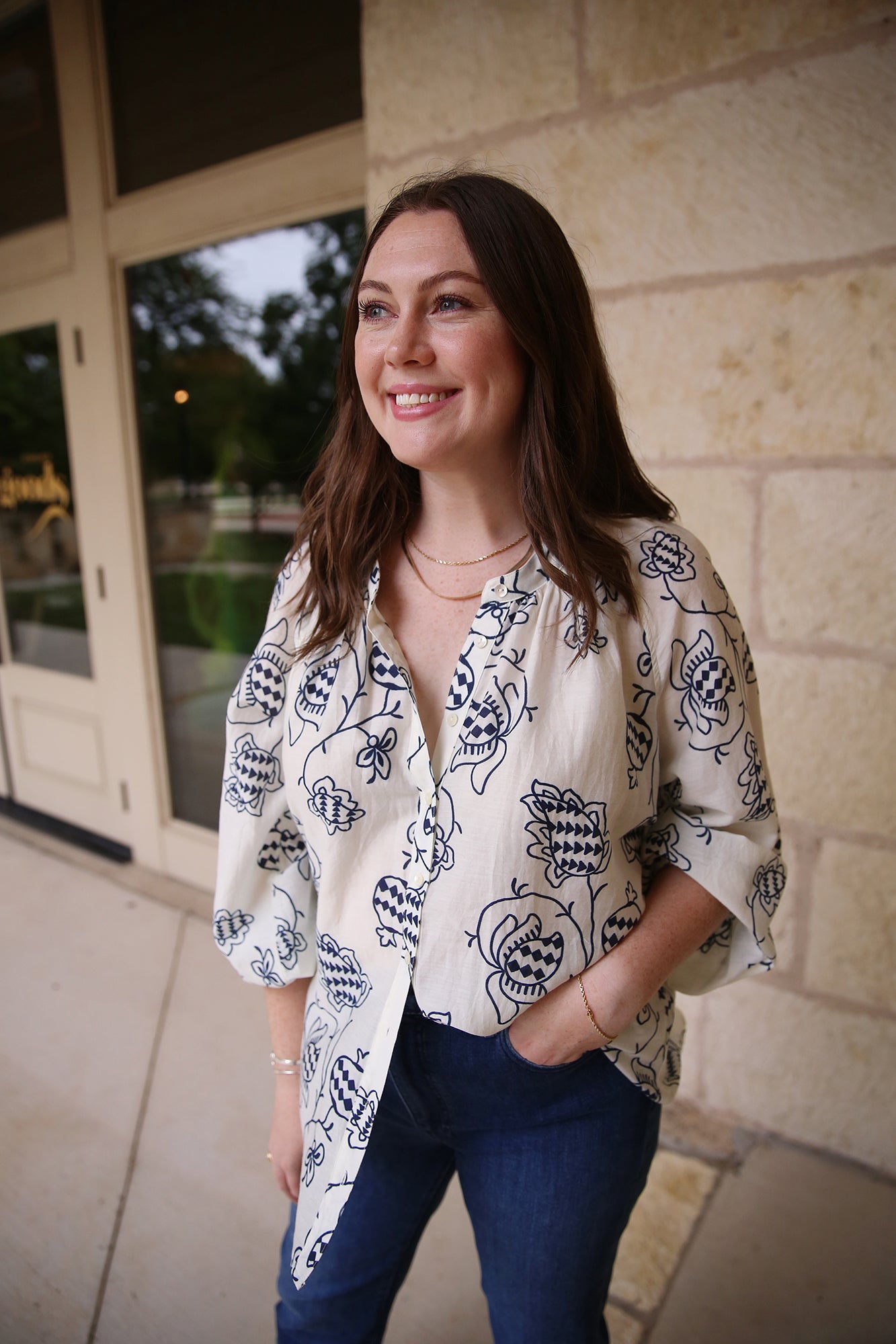 Evan Shirt Cream Pom