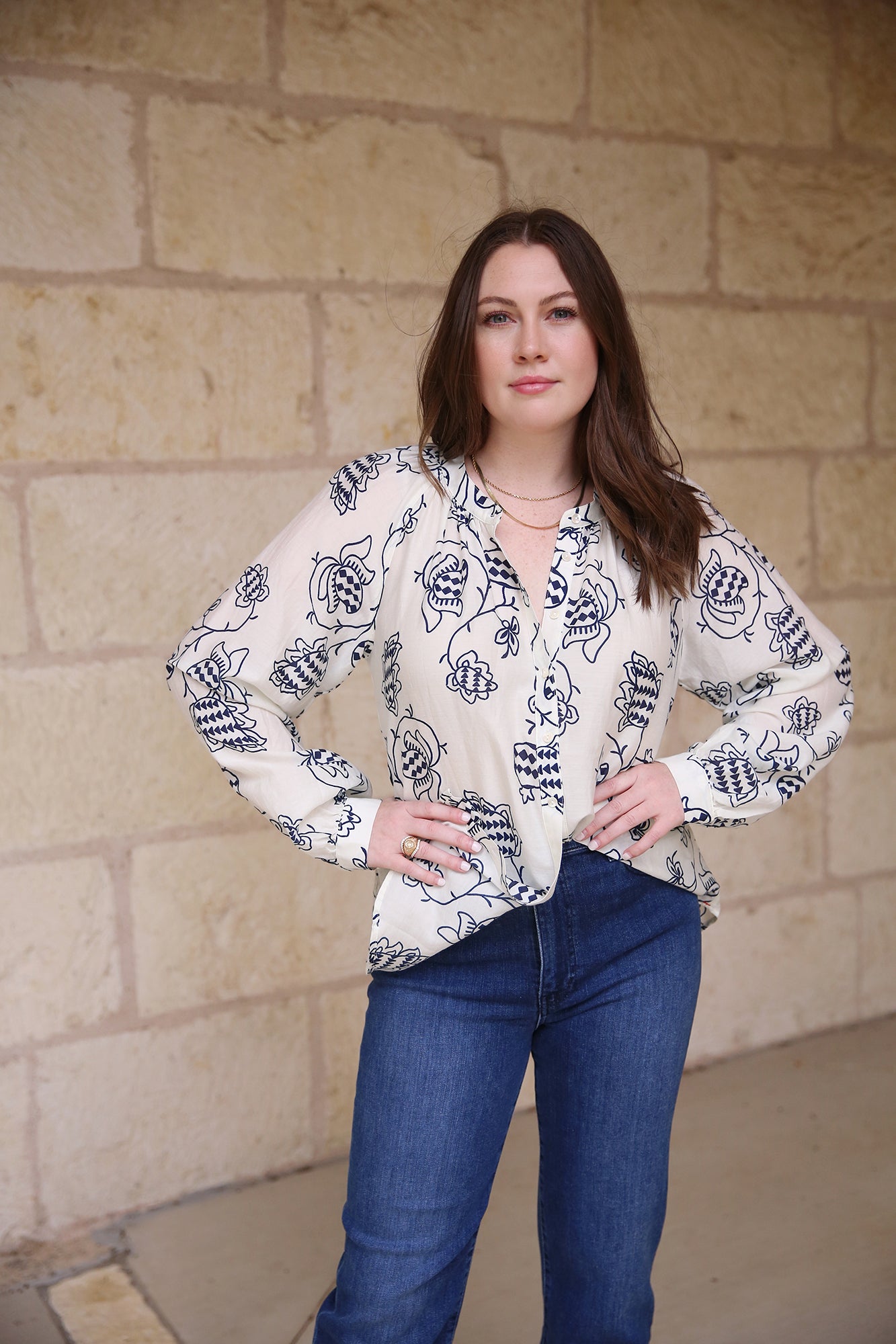 Evan Shirt Cream Pom
