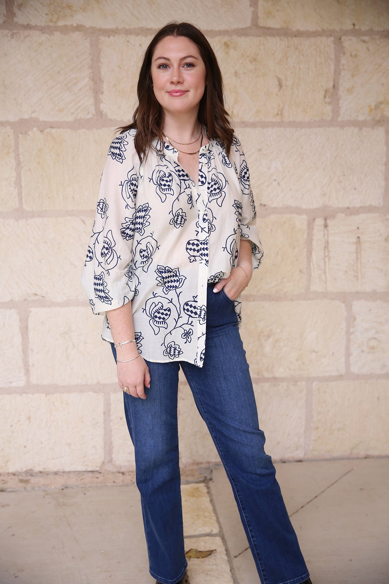 Evan Shirt Cream Pom