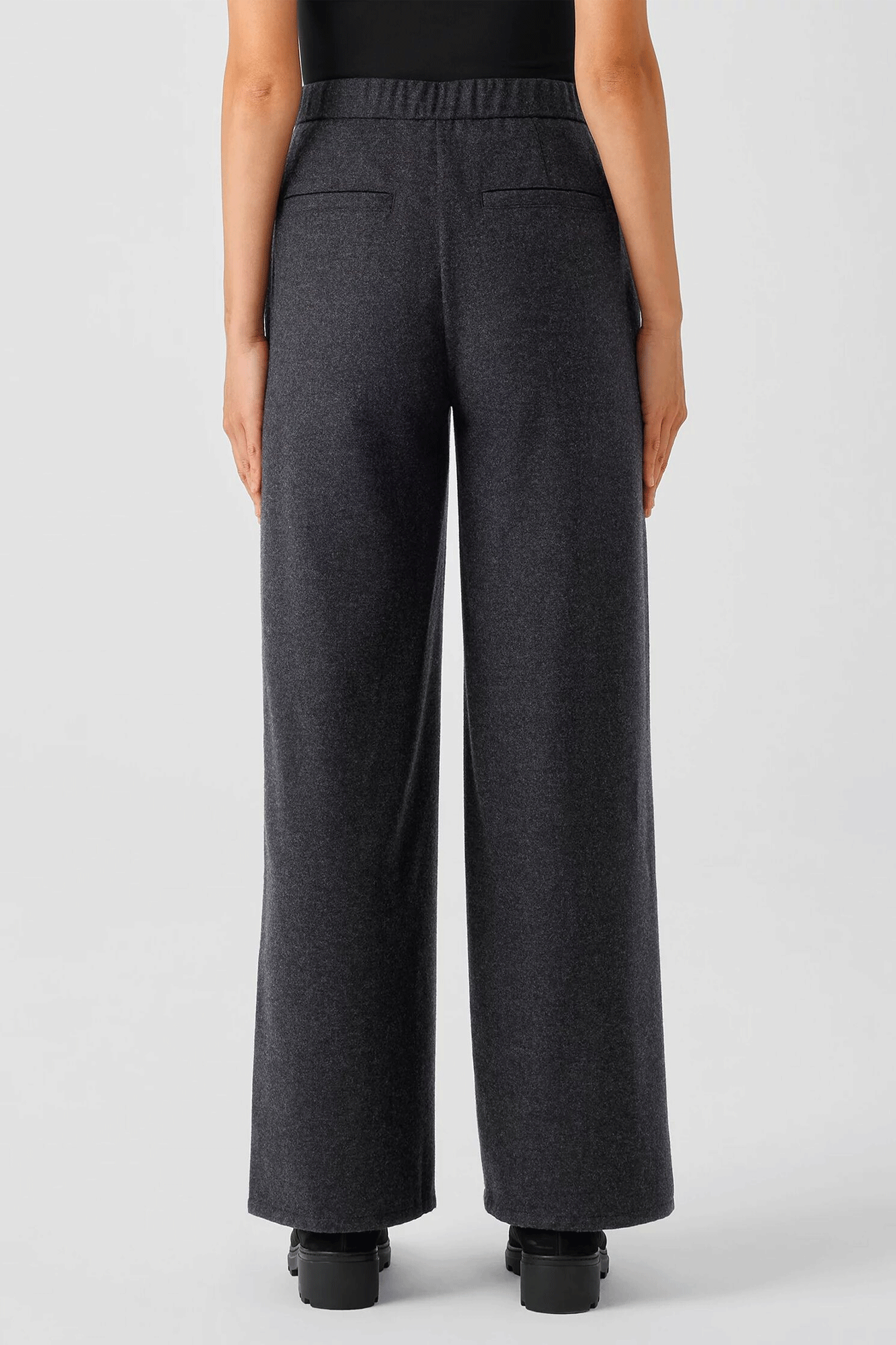 High Waisted Wide Pleated Pant