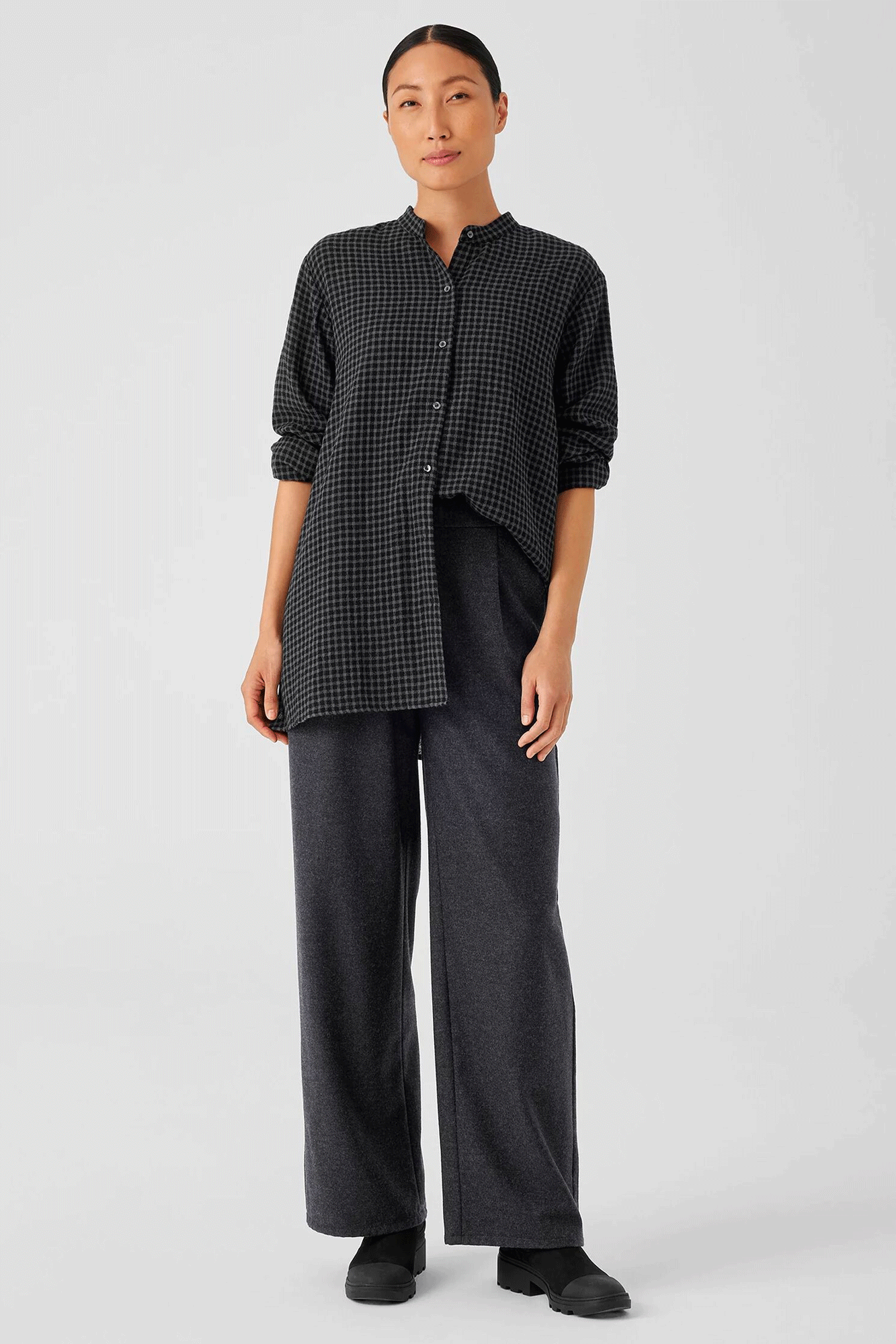 High Waisted Wide Pleated Pant