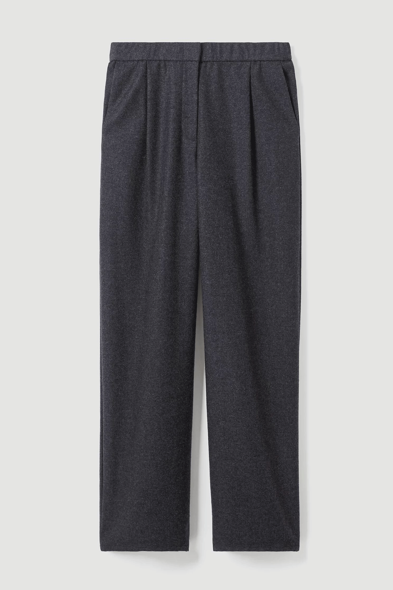 Classic yet modern, these High Waisted Pleated Trousers from Eileen Fisher are an ideal addition to any wardrobe. Crafted from soft wool flannel with an effortless drape, the relaxing wide-leg pants feature an elegant high waist and front pleats. Perfect for any occasion.