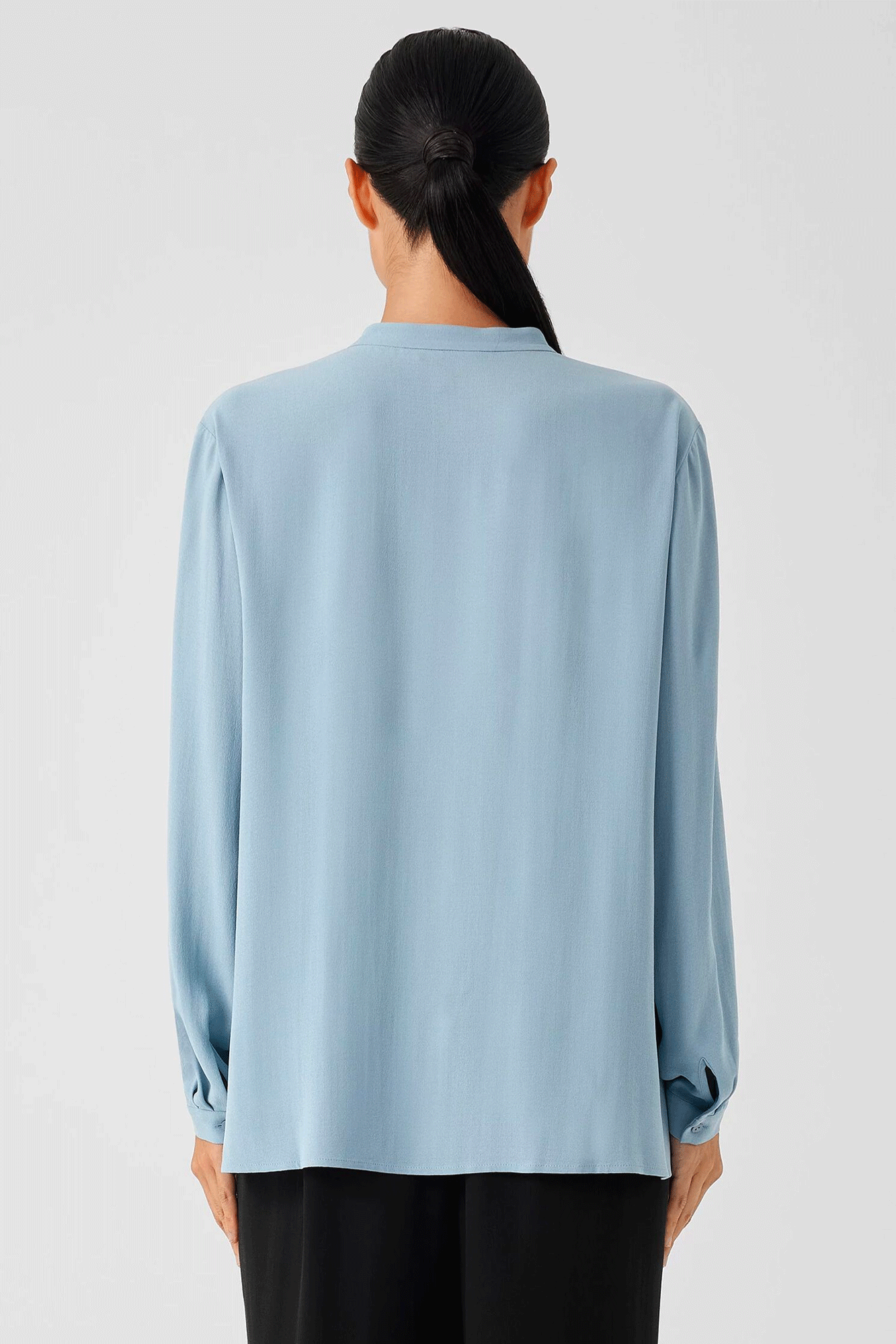 Mandarin Collar Long Shirt
