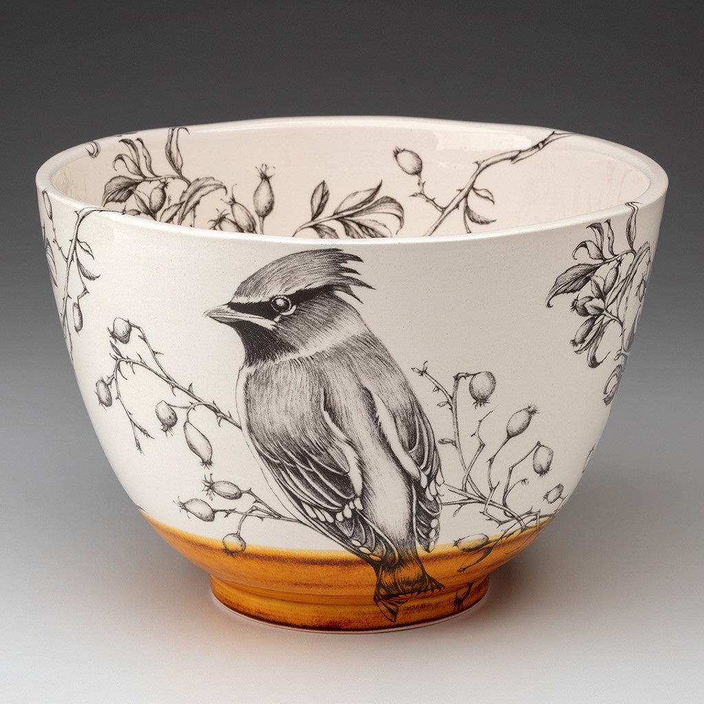 ZINDEL Large Bowl Waxwing - Amber