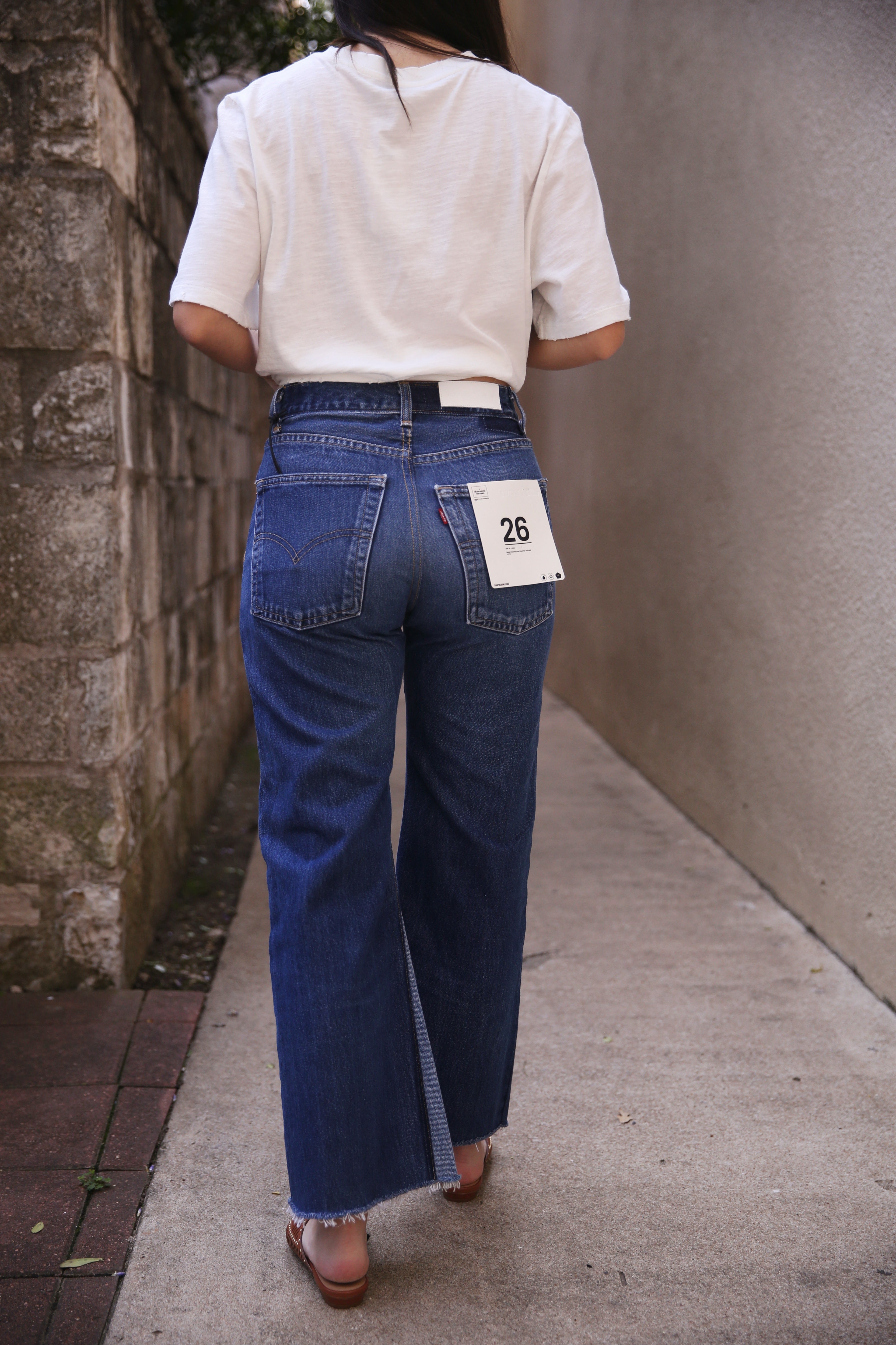 High Rise Wide Leg Crop Indigo