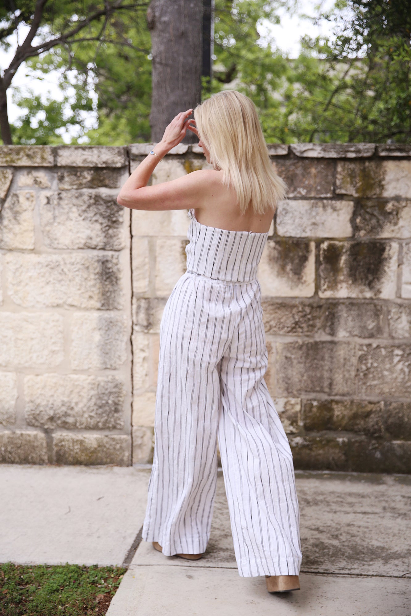 Clementine Top Black/White Stripe