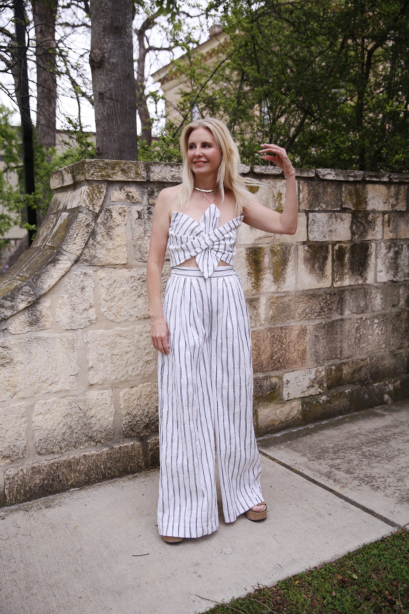 Clementine Top Black/White Stripe