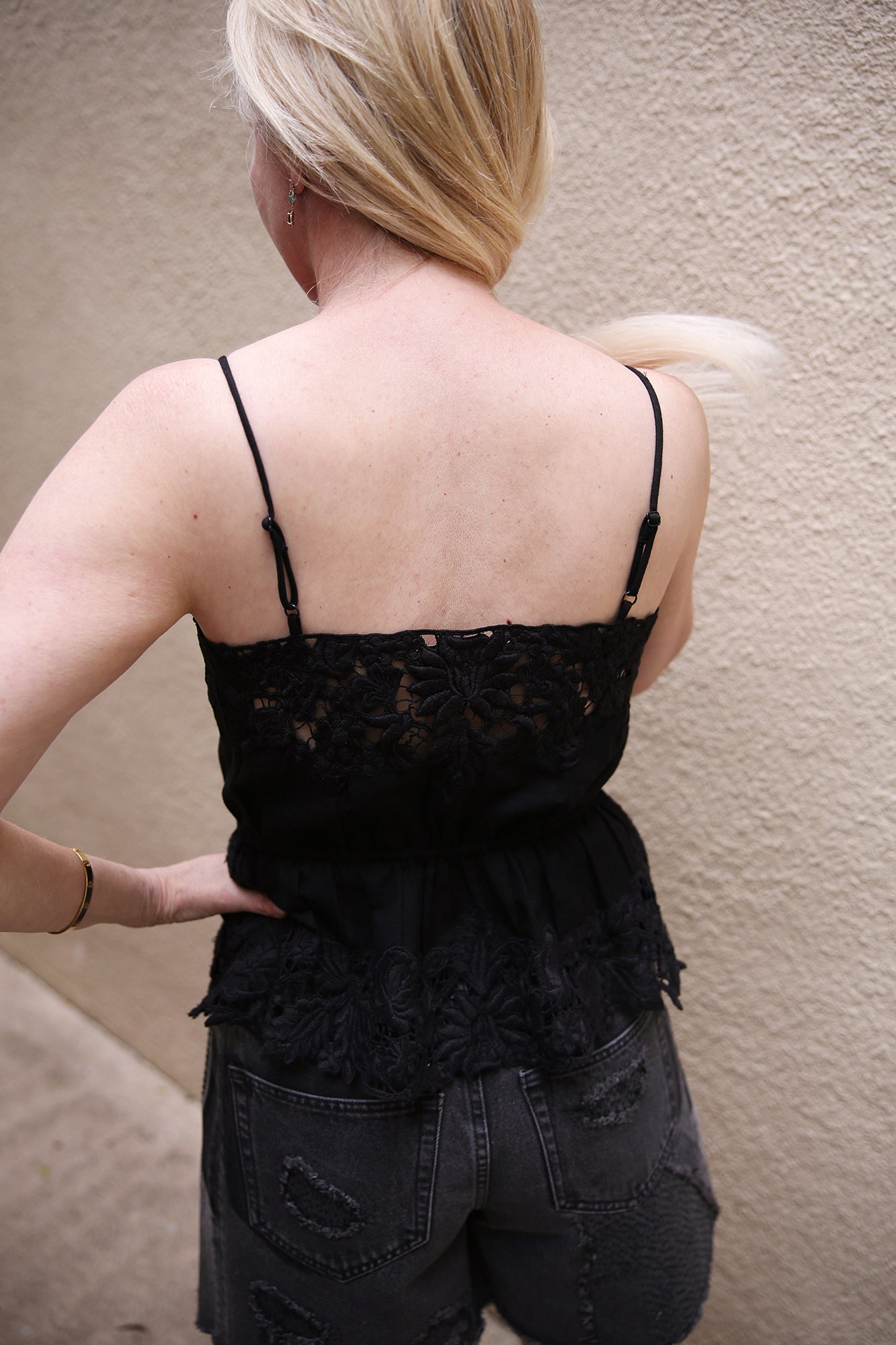 Katharine Embroidery Slip Top