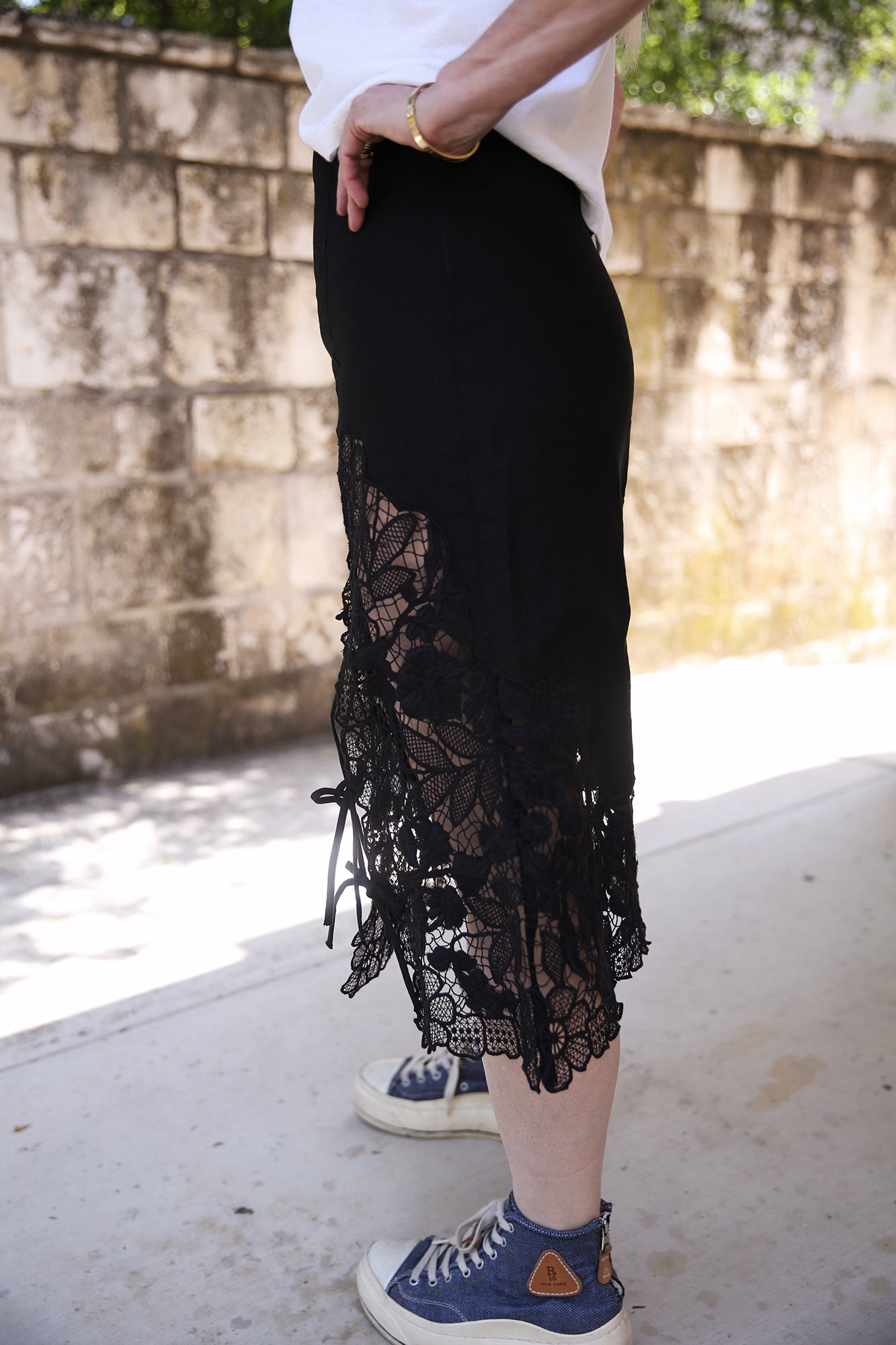 Katharine Embroidery Tie Skirt