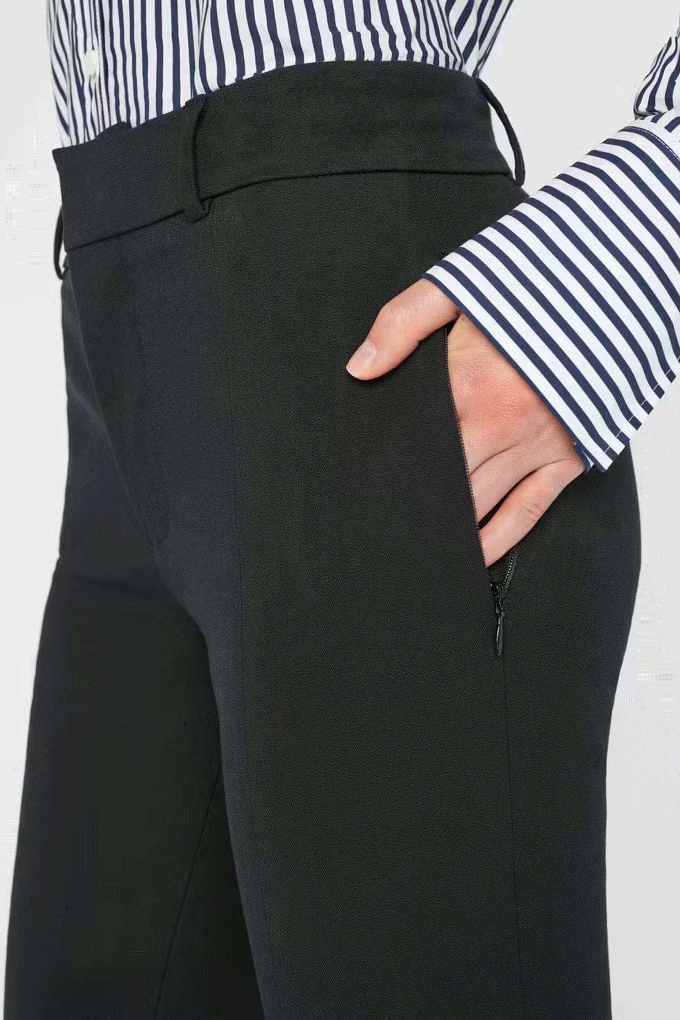 Le High Flare Split Front Trouser