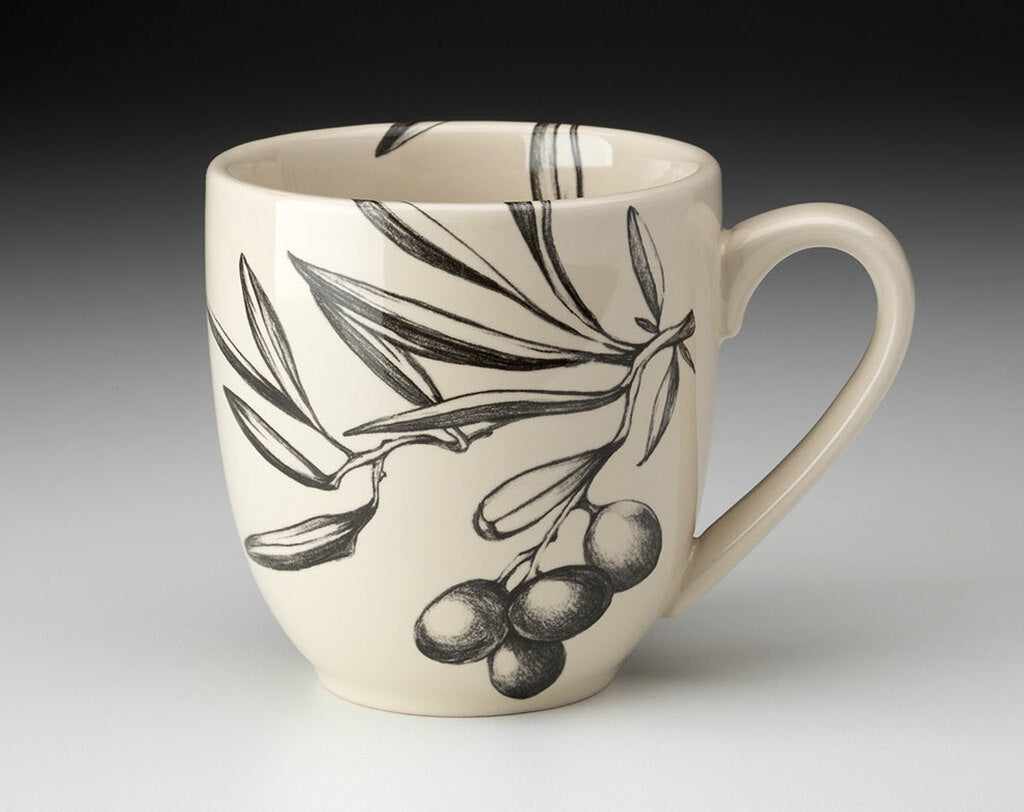 ZINDEL Mug Olive Bunch - White