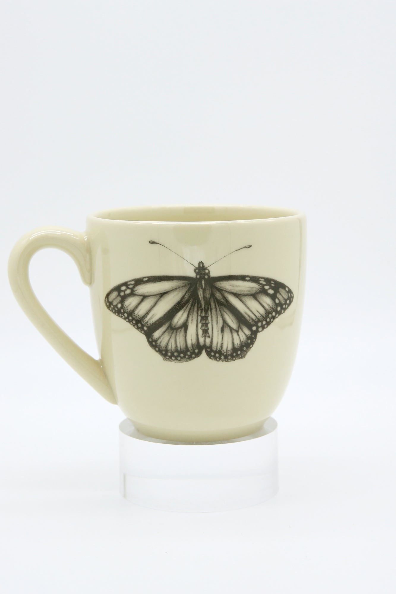 ZINDEL Mug Monarch Butterfly - White