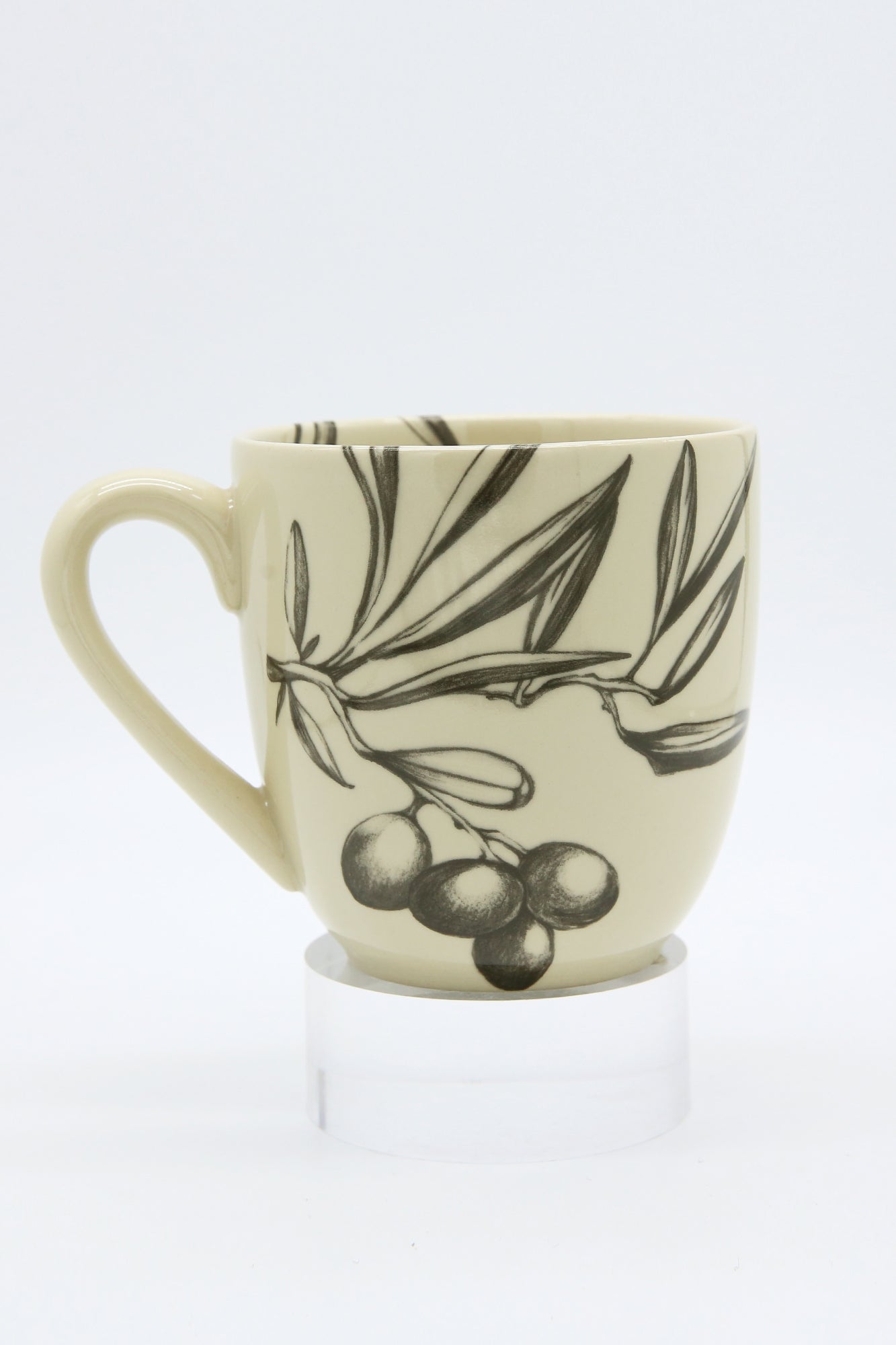 ZINDEL Mug Olive Bunch - White