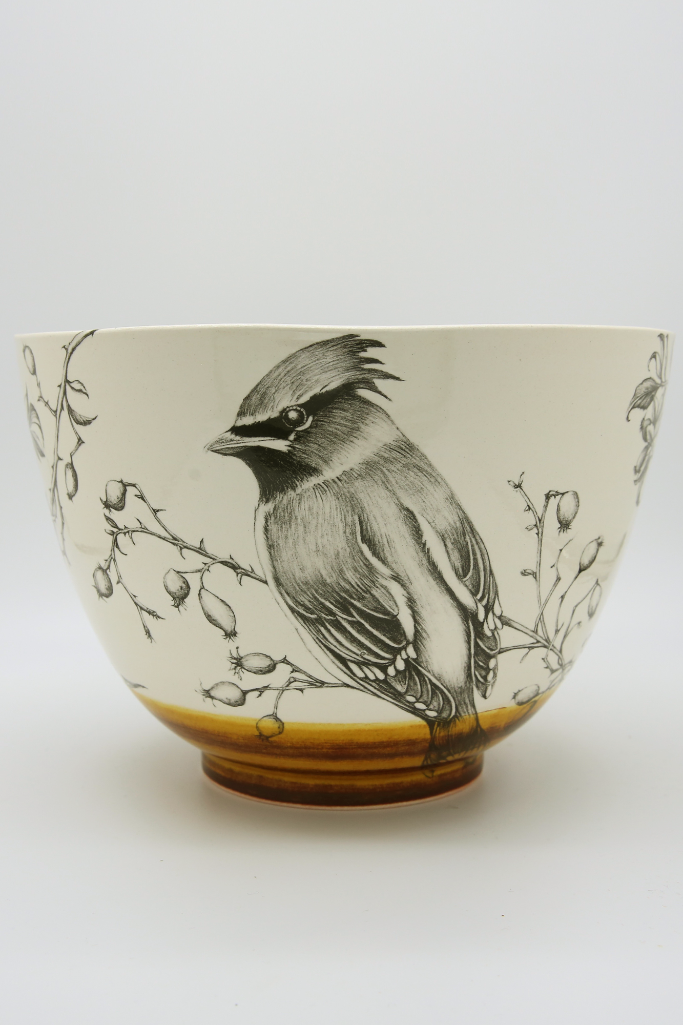 ZINDEL Large Bowl Waxwing - Amber