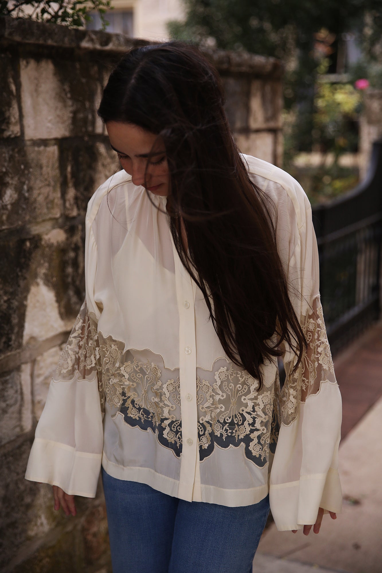 Mellado Remy Lace Detail Blouse