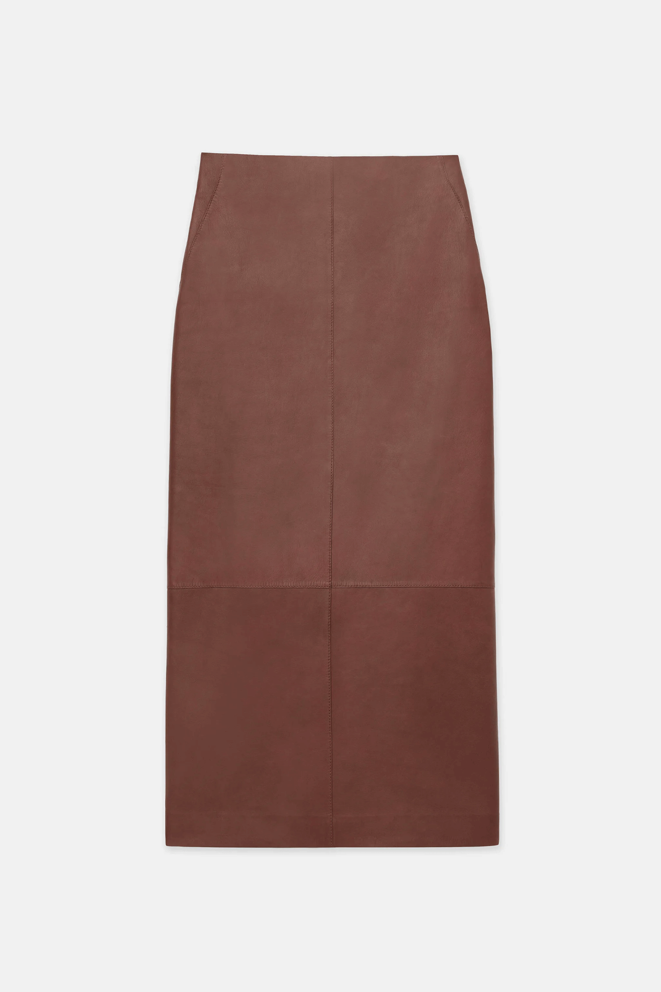 Crafted from Italian nappa lambskin, this Belted Back Pencil Skirt from Lafayette 148 offers a sleek, tailored silhouette. Perfectly cut with a slim fit and midi length hem, this high-waisted design is finished with a clean side zip and back buckle tab for a contemporary touch.