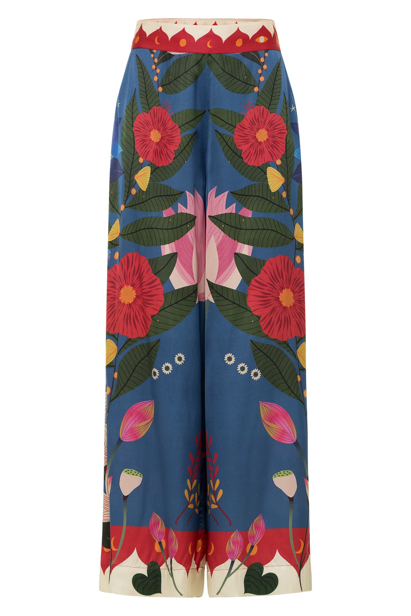 Palazzo Pants Peacock Hamsa