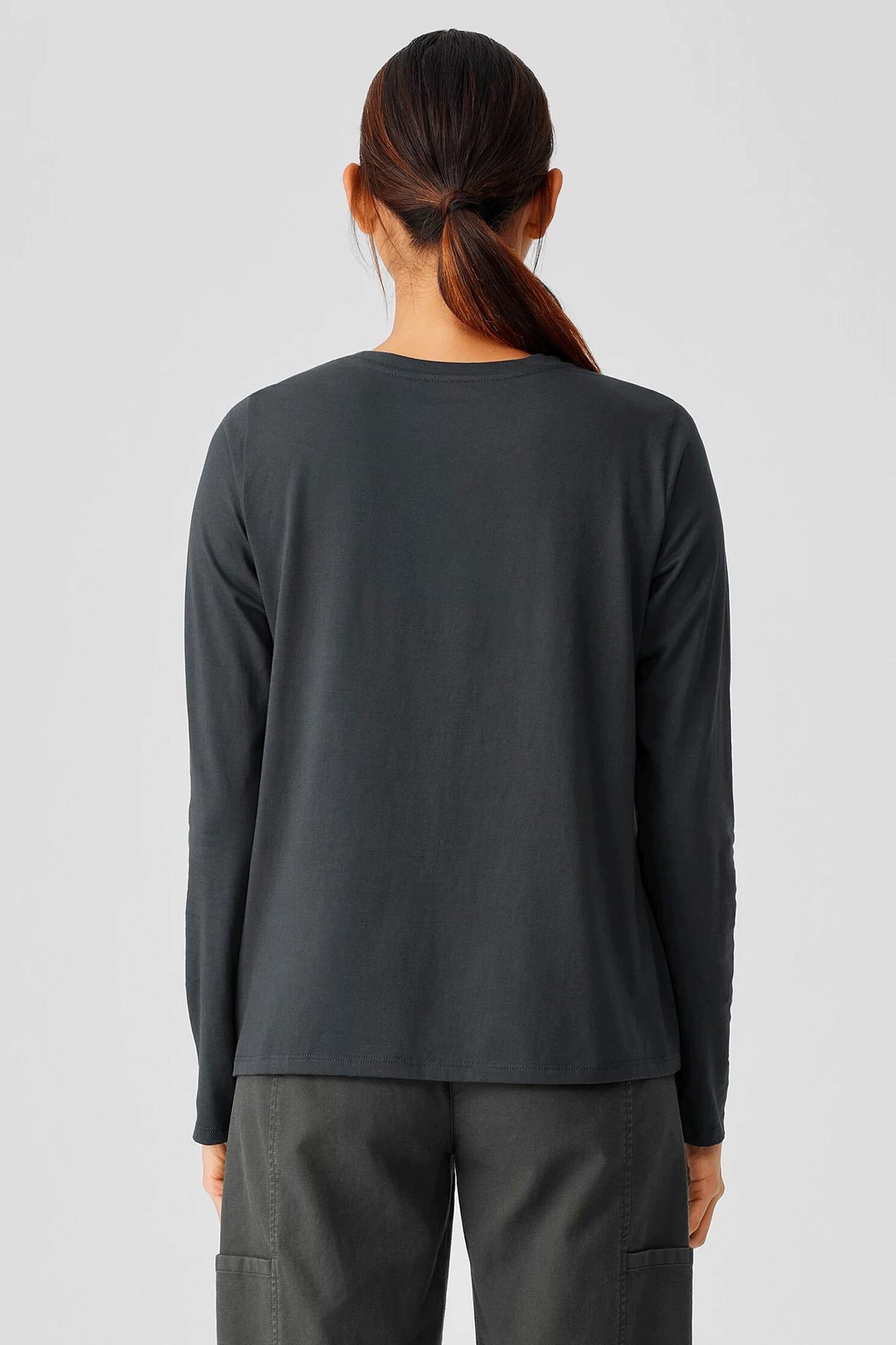 Round Neck Long Sleeve Tee