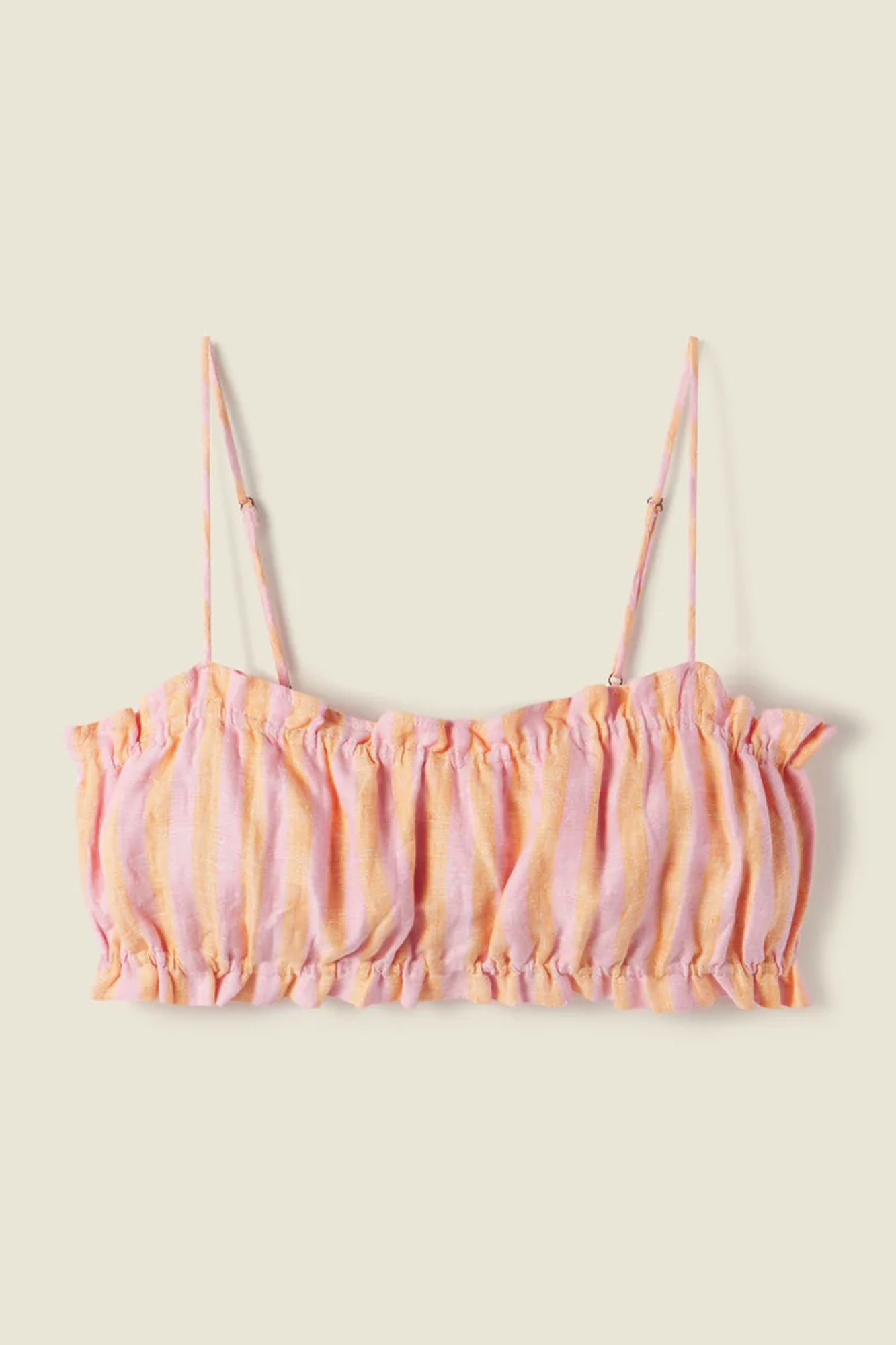 Brigette Bandeau Top Creamsicle Stripe