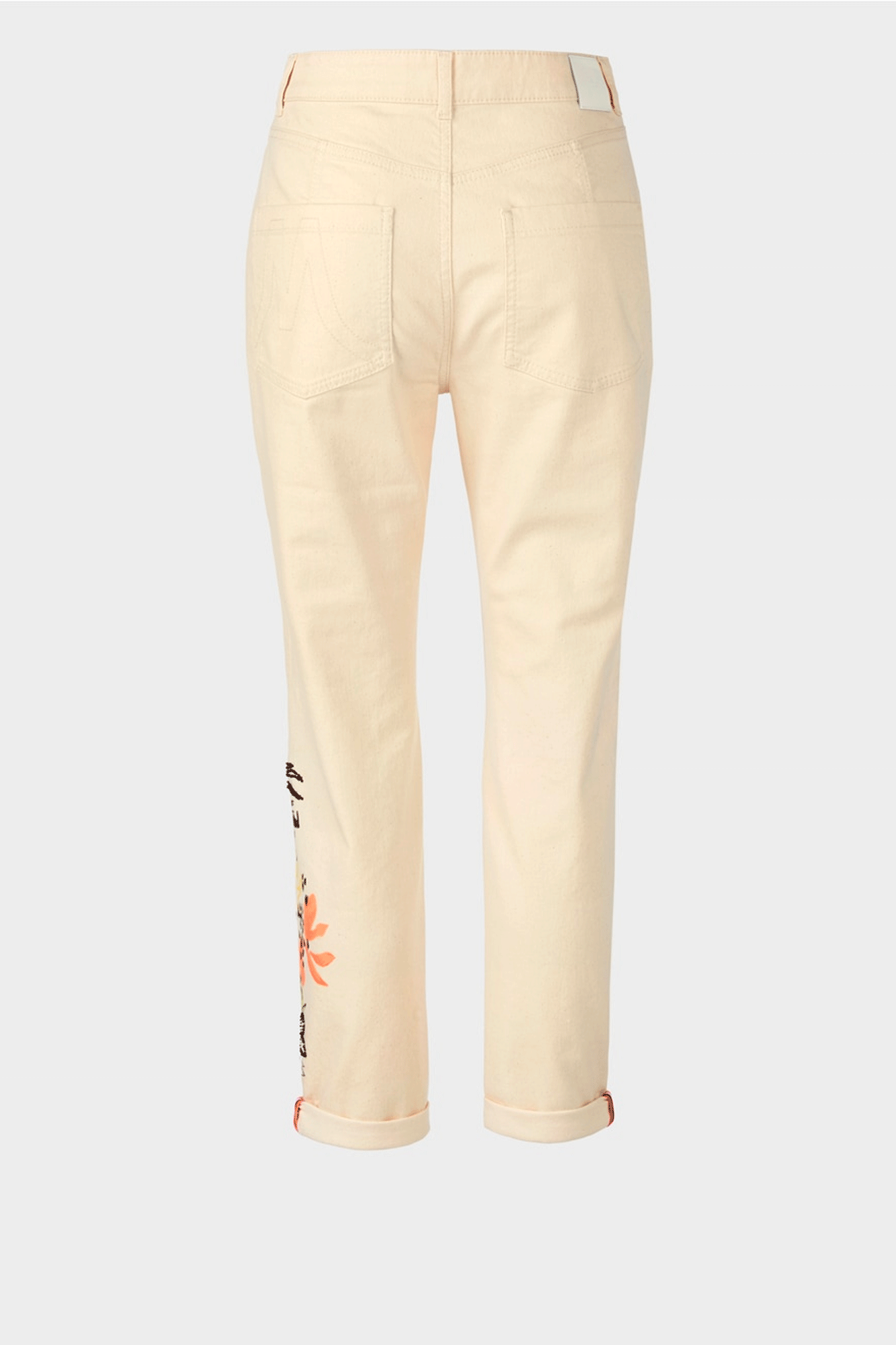 Floral Side Bottom Jeans