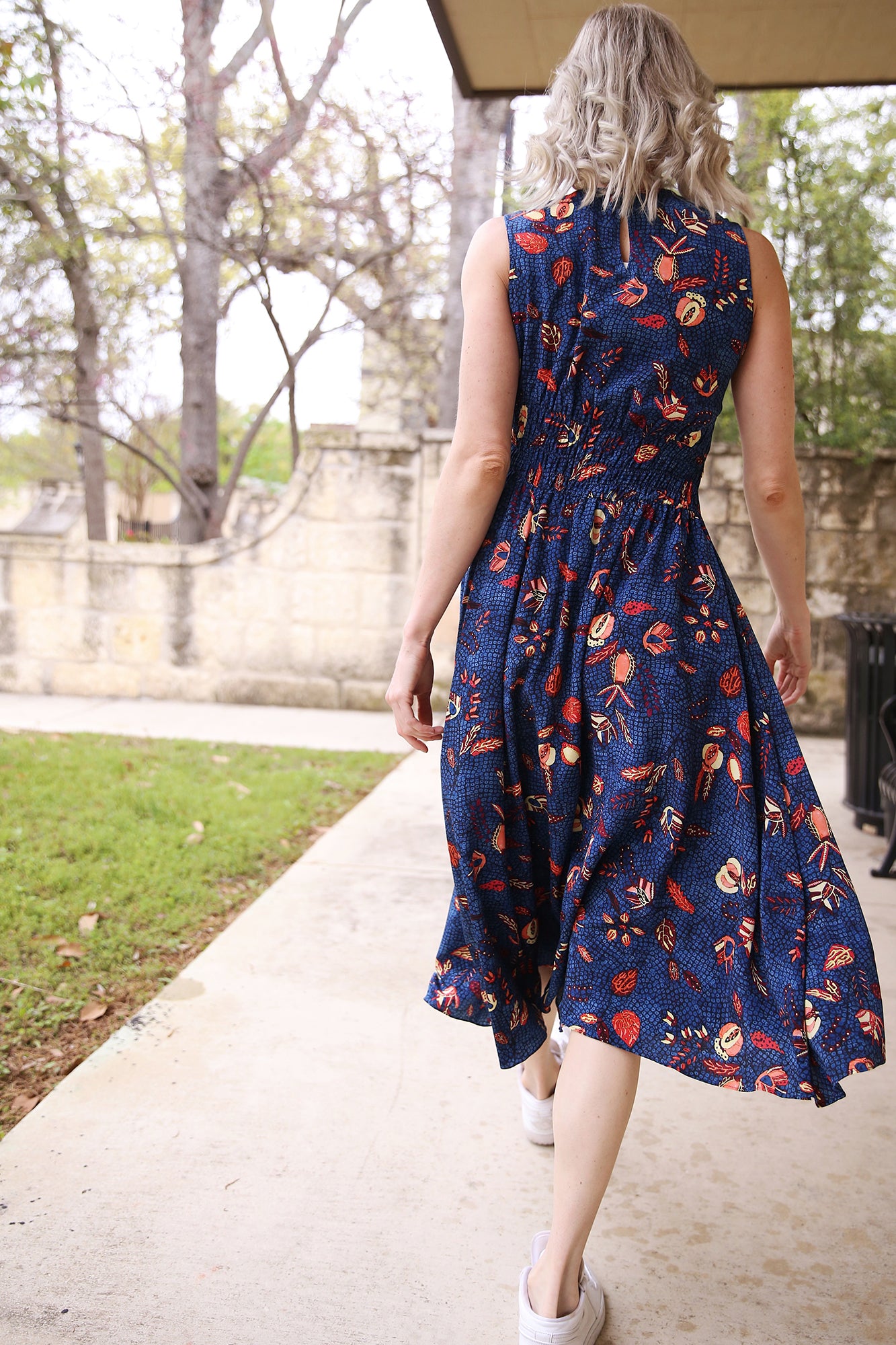 Luca Dress Blue Dahlia