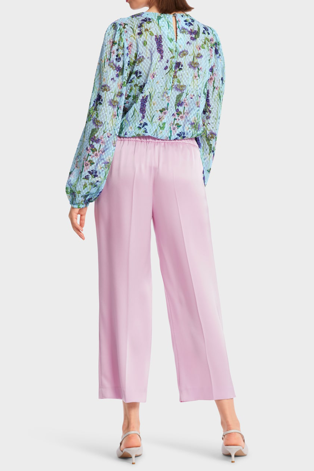 Swan Opera Washington Pants With Striking Waistband