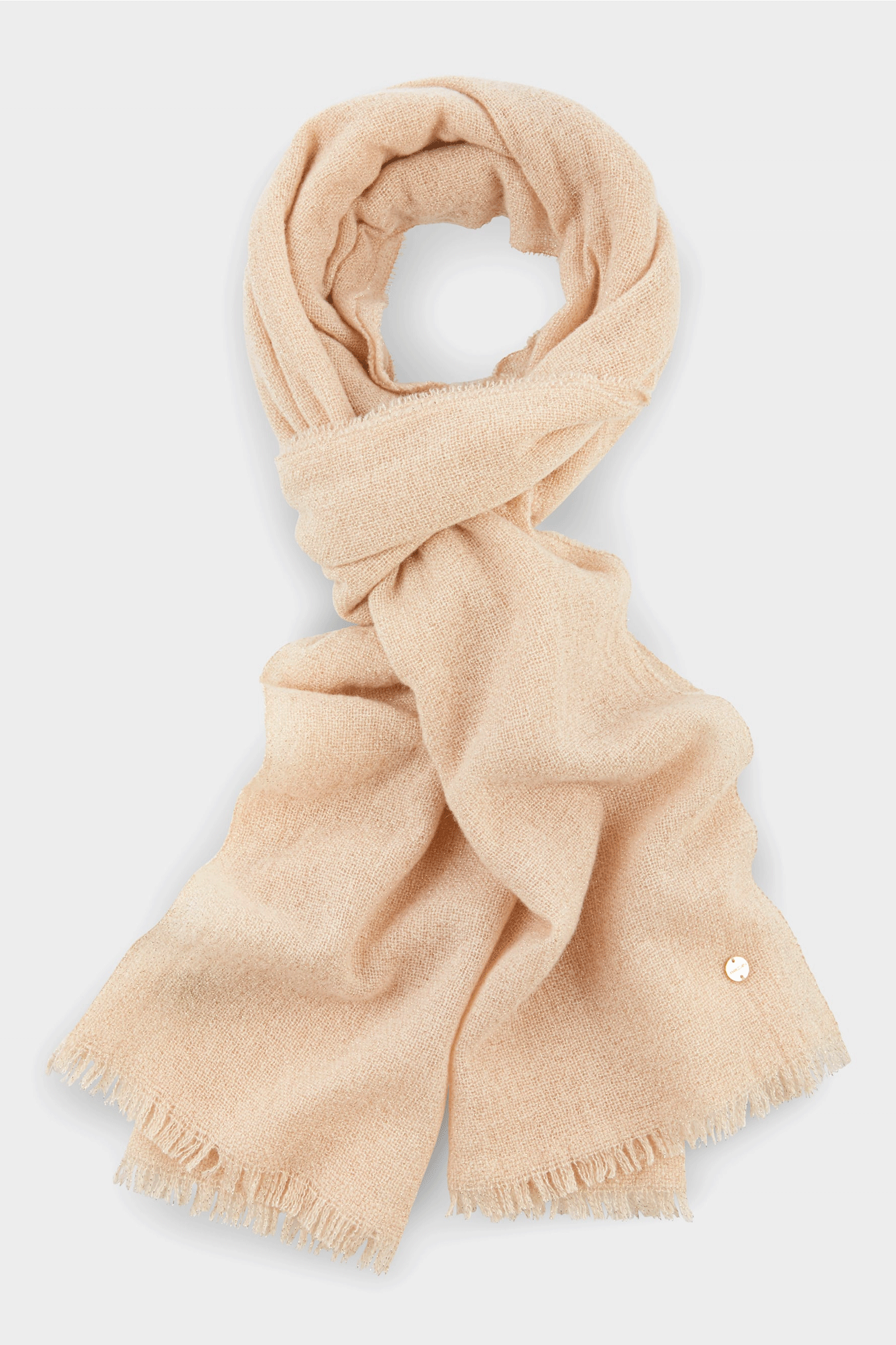 Wool and Cashmere Scarf Delicate Pink