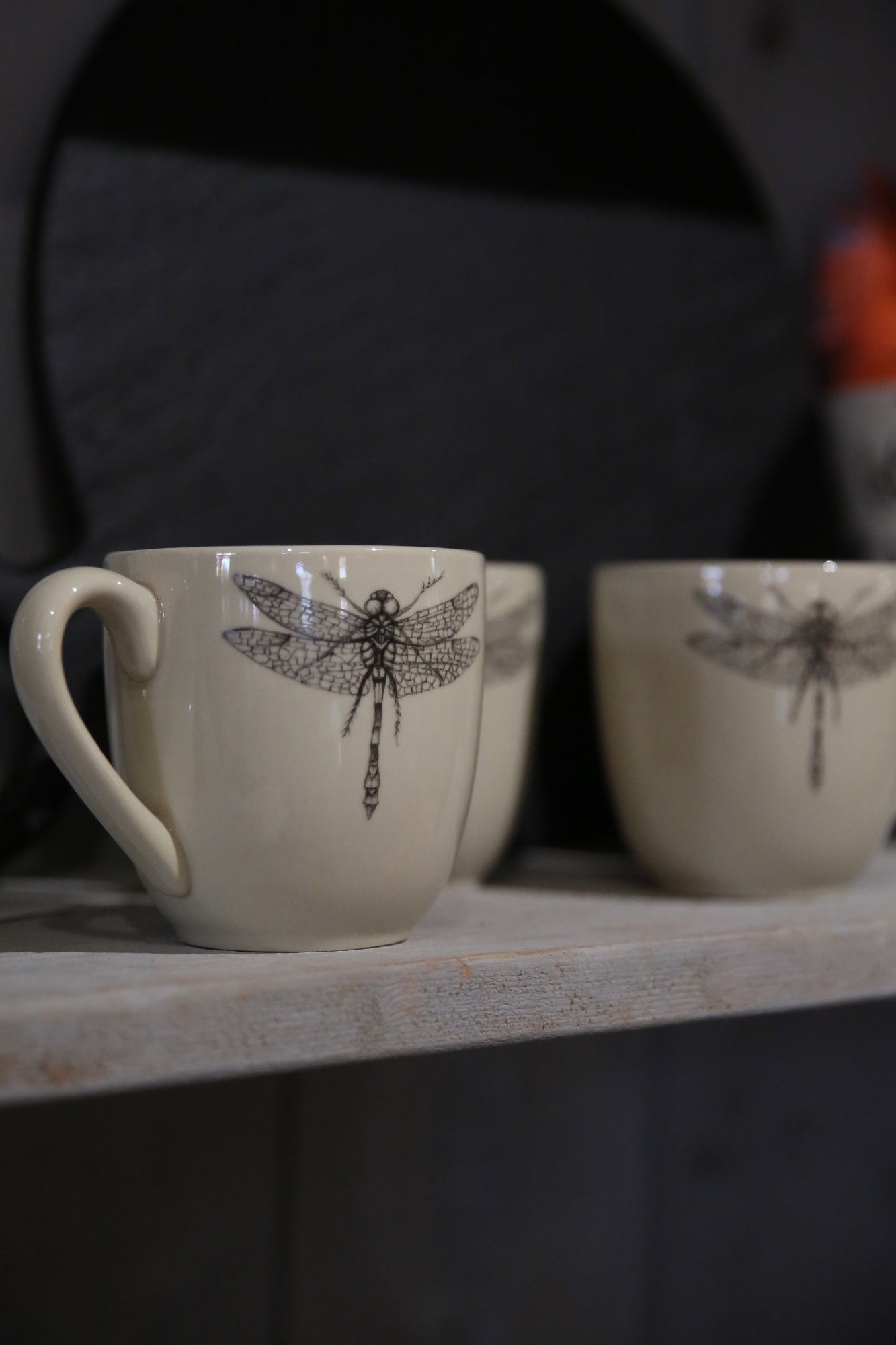 ZINDEL Mug Dragonfly - White