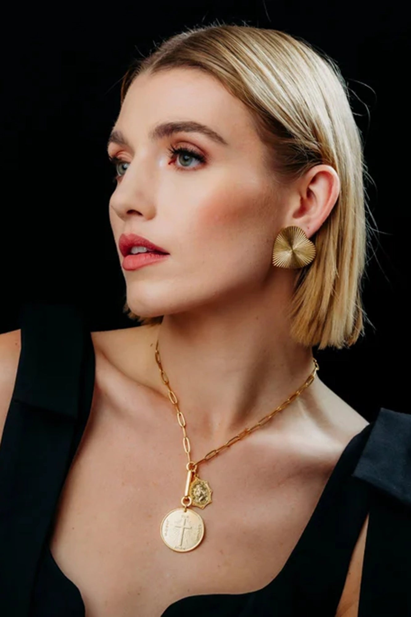St. Christopher Necklace Gold