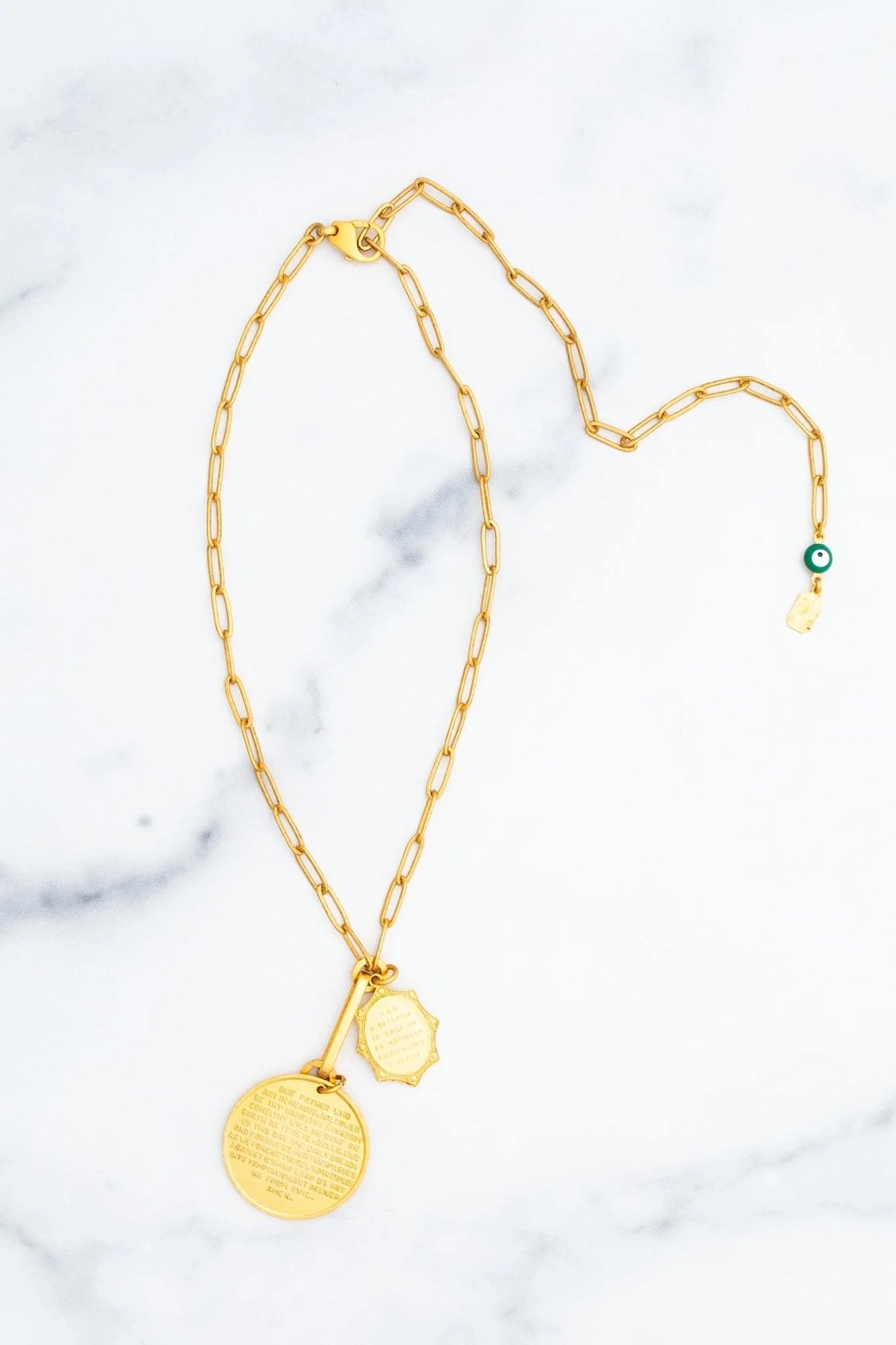 St. Christopher Necklace Gold
