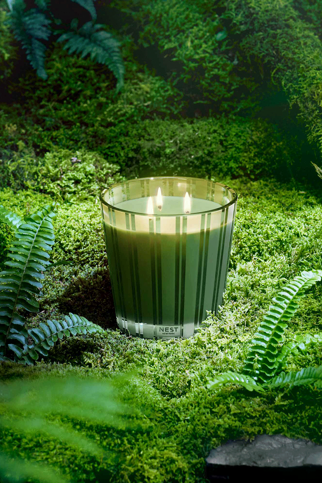 Midnight Moss & Vetiver 3 Wick Candle