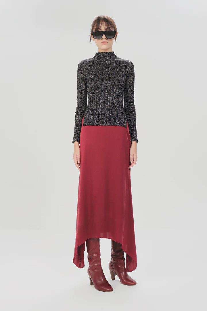 Medanos Elina Metallic Turtleneck Pullover