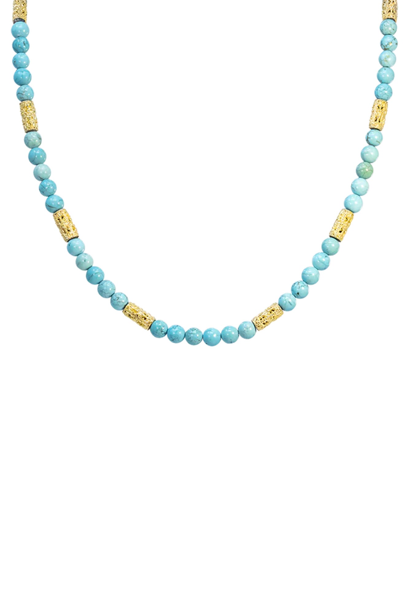 20" Artifact Turquoise Beaded Necklace