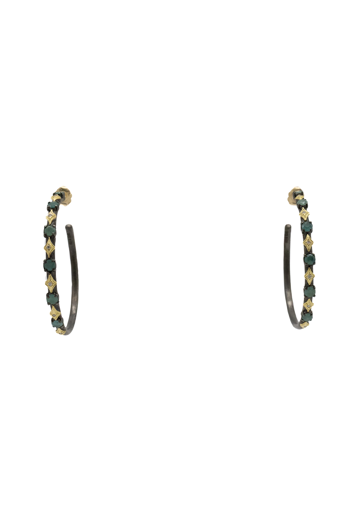 18K Yellow Gold Crivelli Hoop Earrings