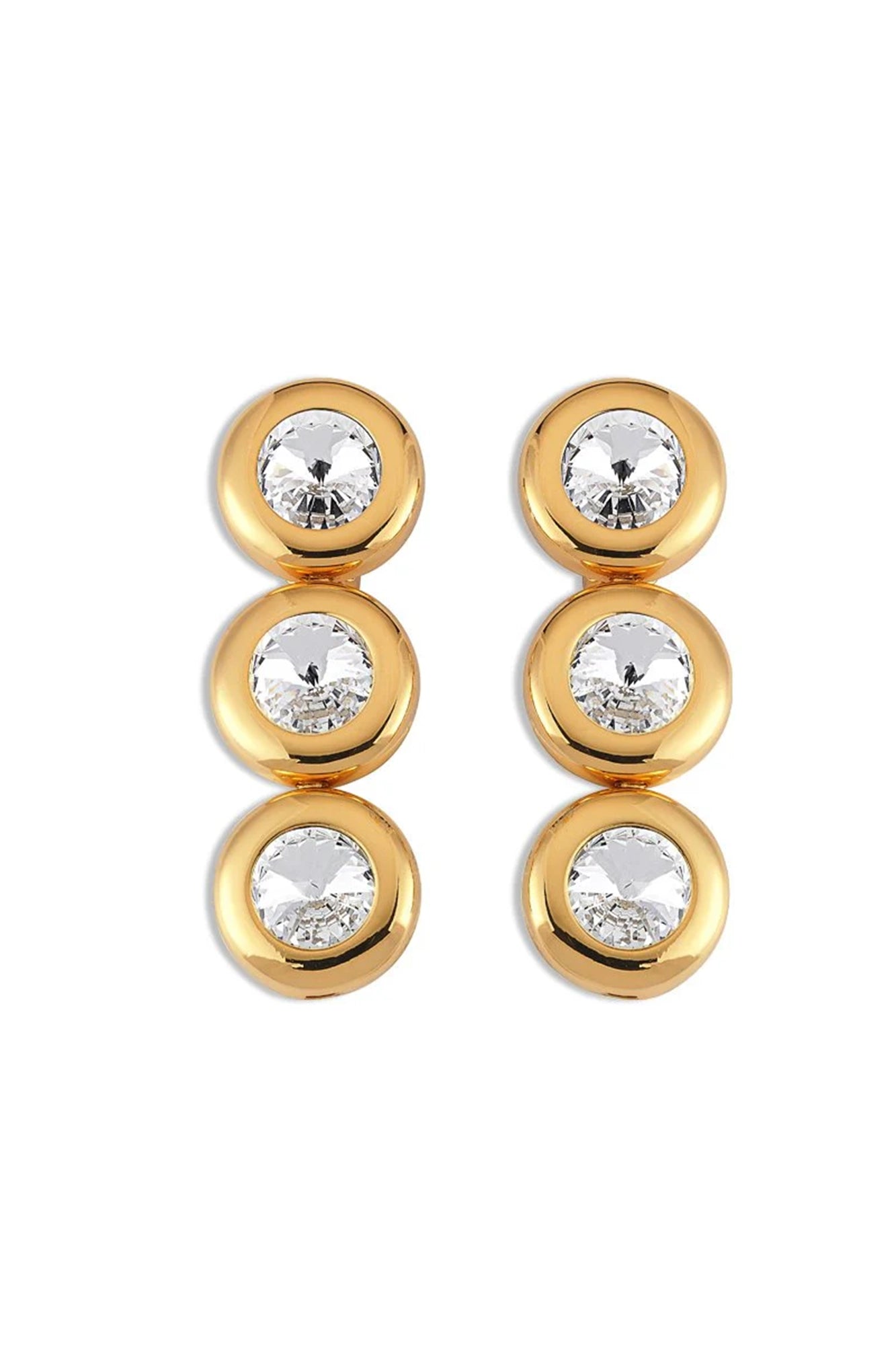 Dome Crystal Earrings