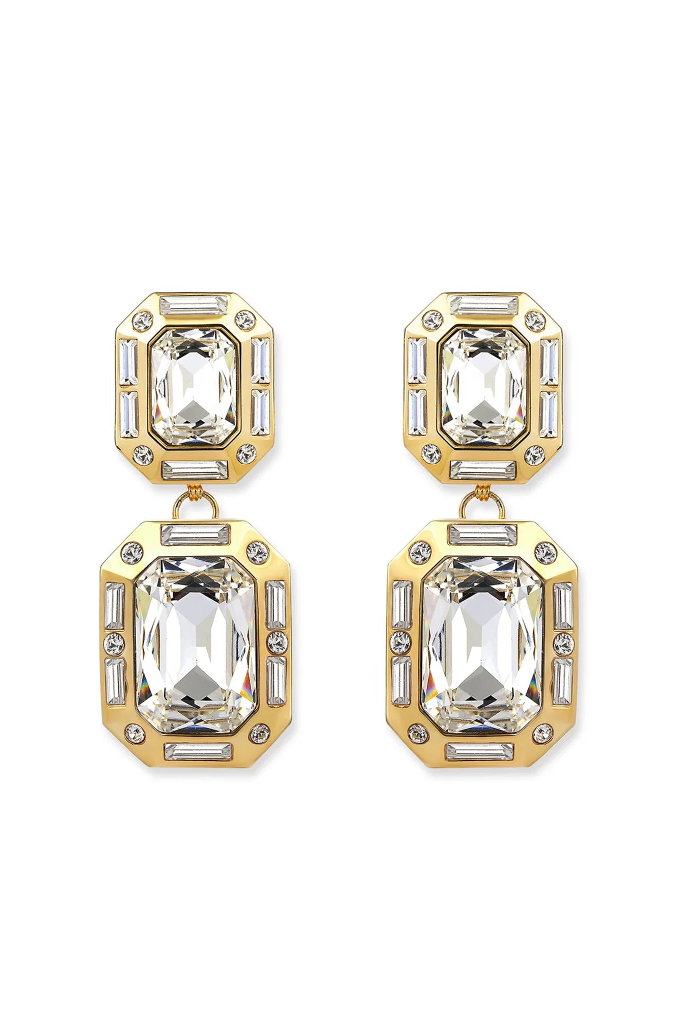 Place Vendome Diamond Crystal Drop Earrings