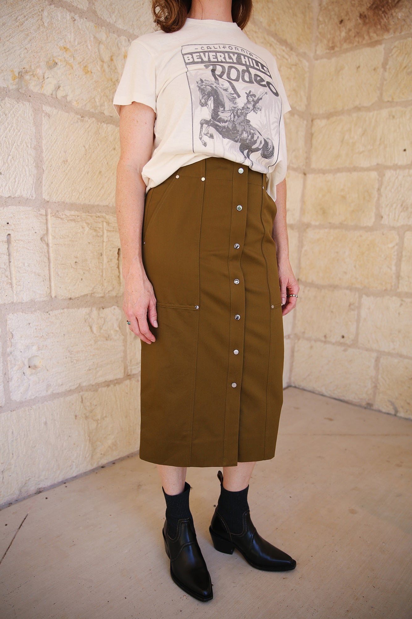 Hannah Skirt Olive Green