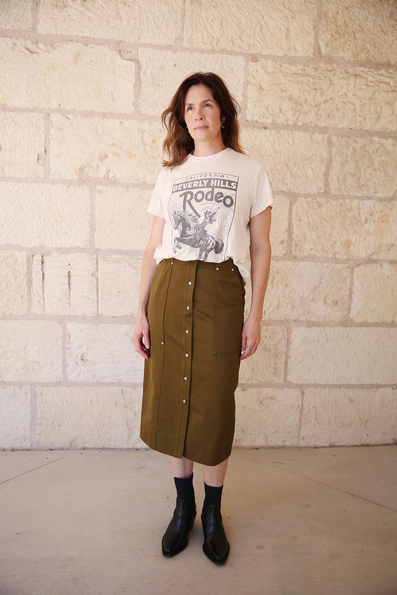 Hannah Skirt Olive Green