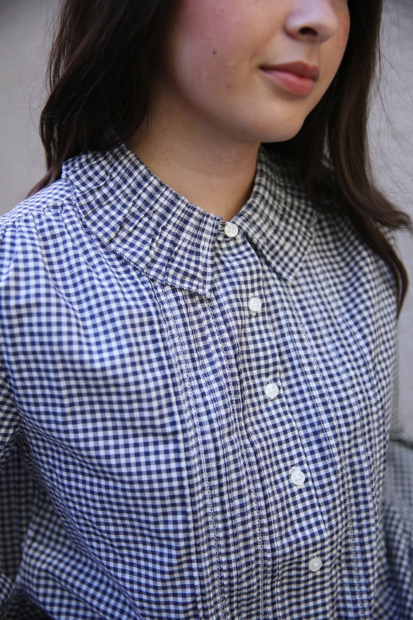 Alise Blouse Ink Well Gingham