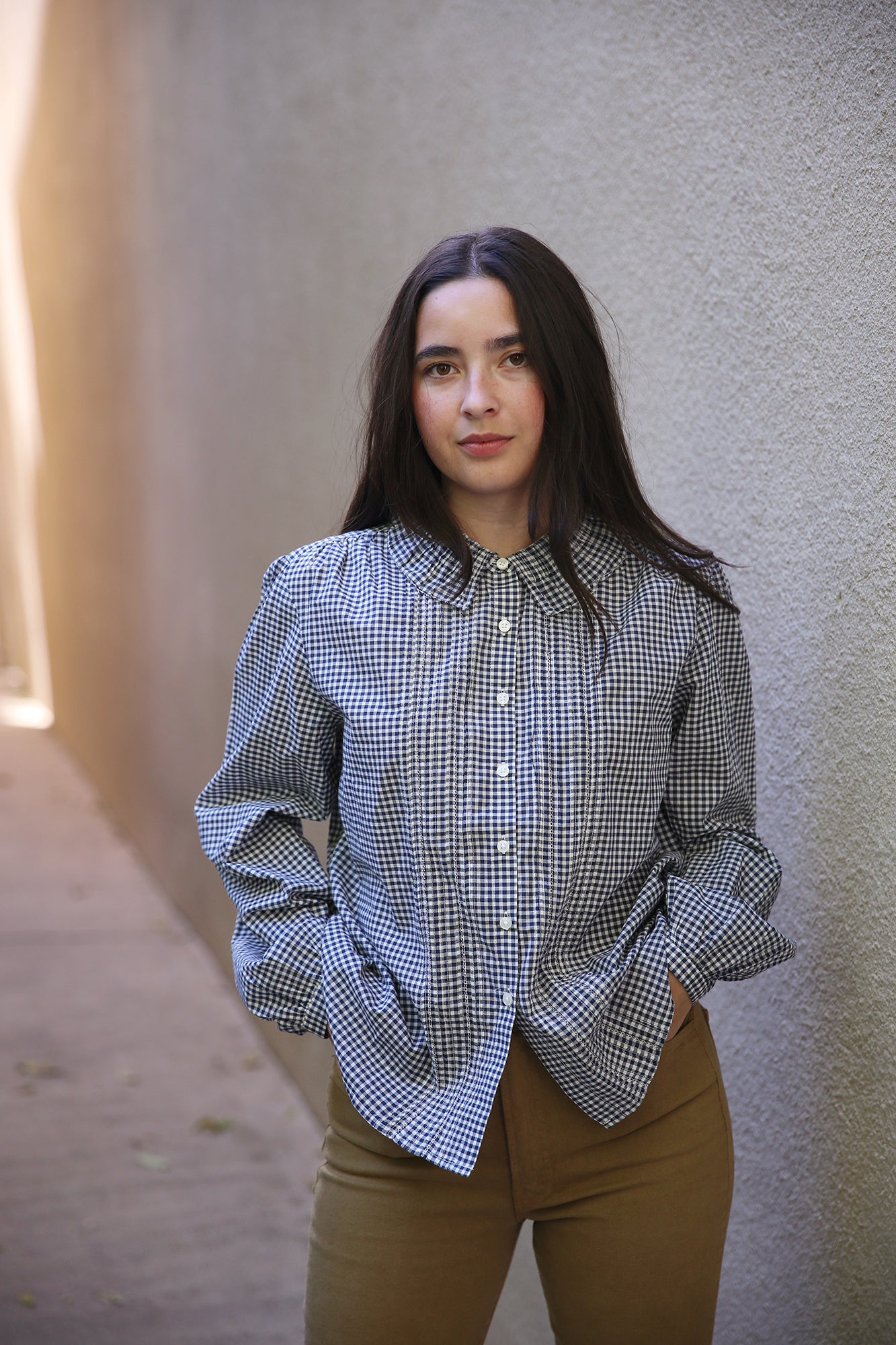 Alise Blouse Ink Well Gingham