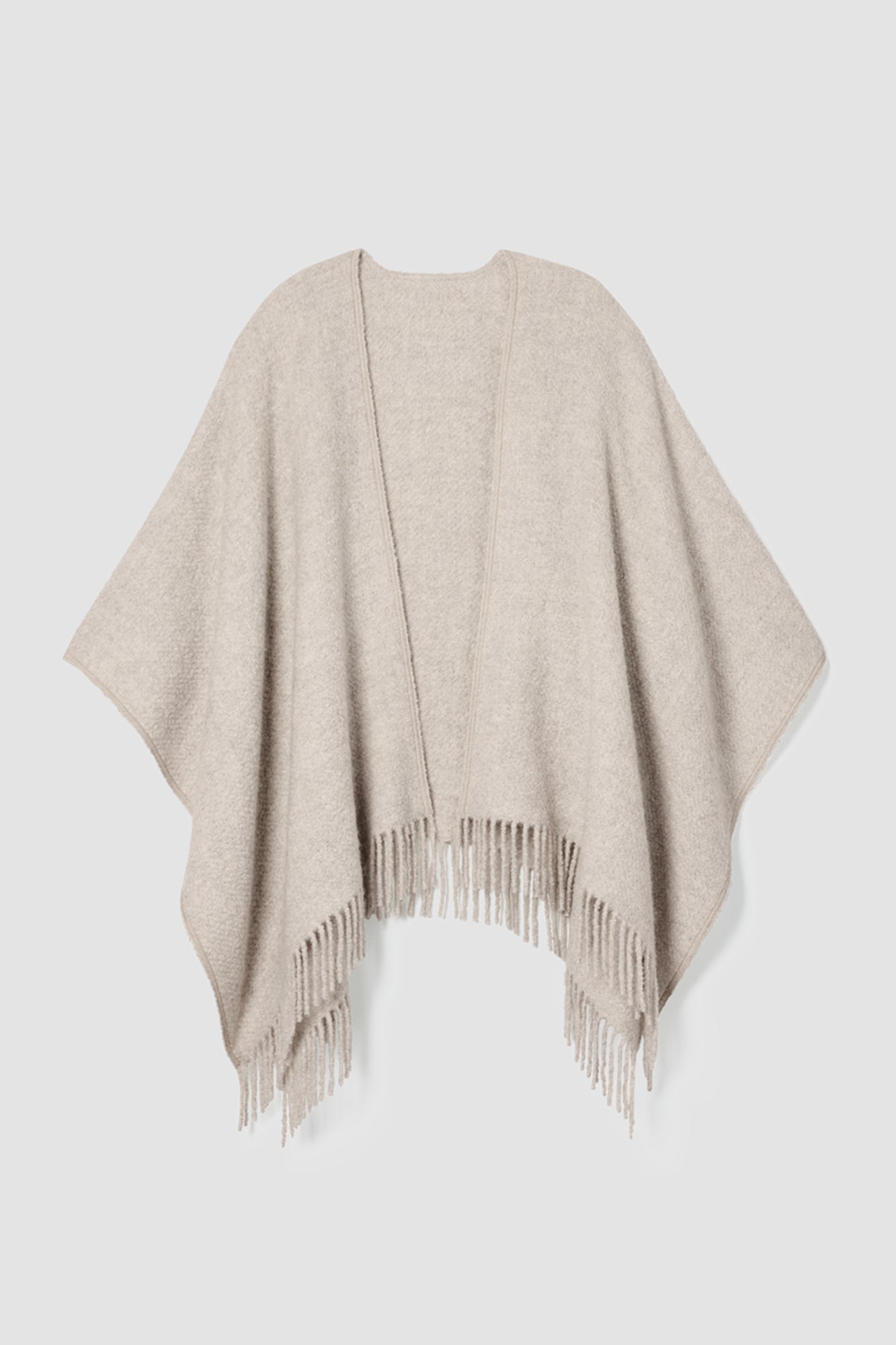 Alpaca Silk Boucle Poncho