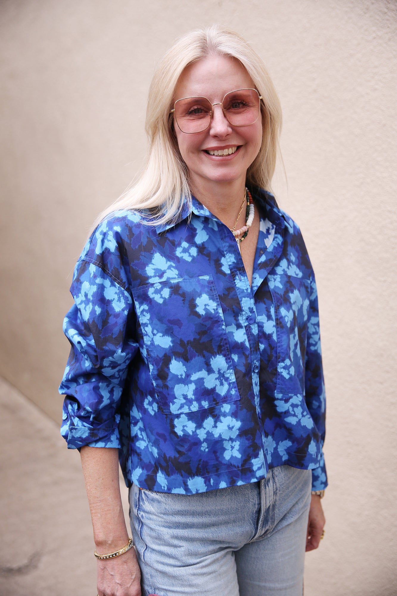 Aria Ikat Floral Blouse