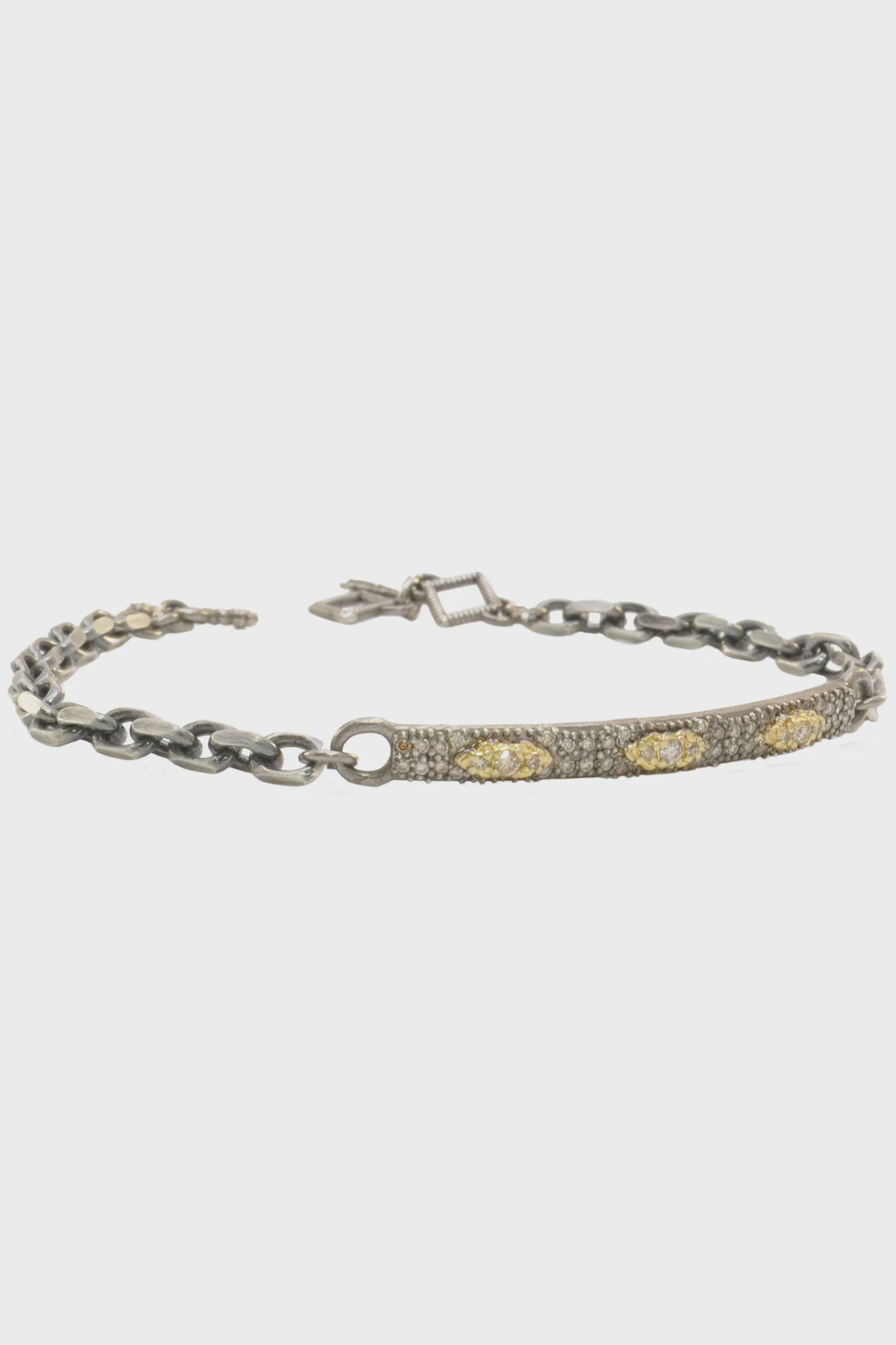 Pave Scroll ID Bracelet