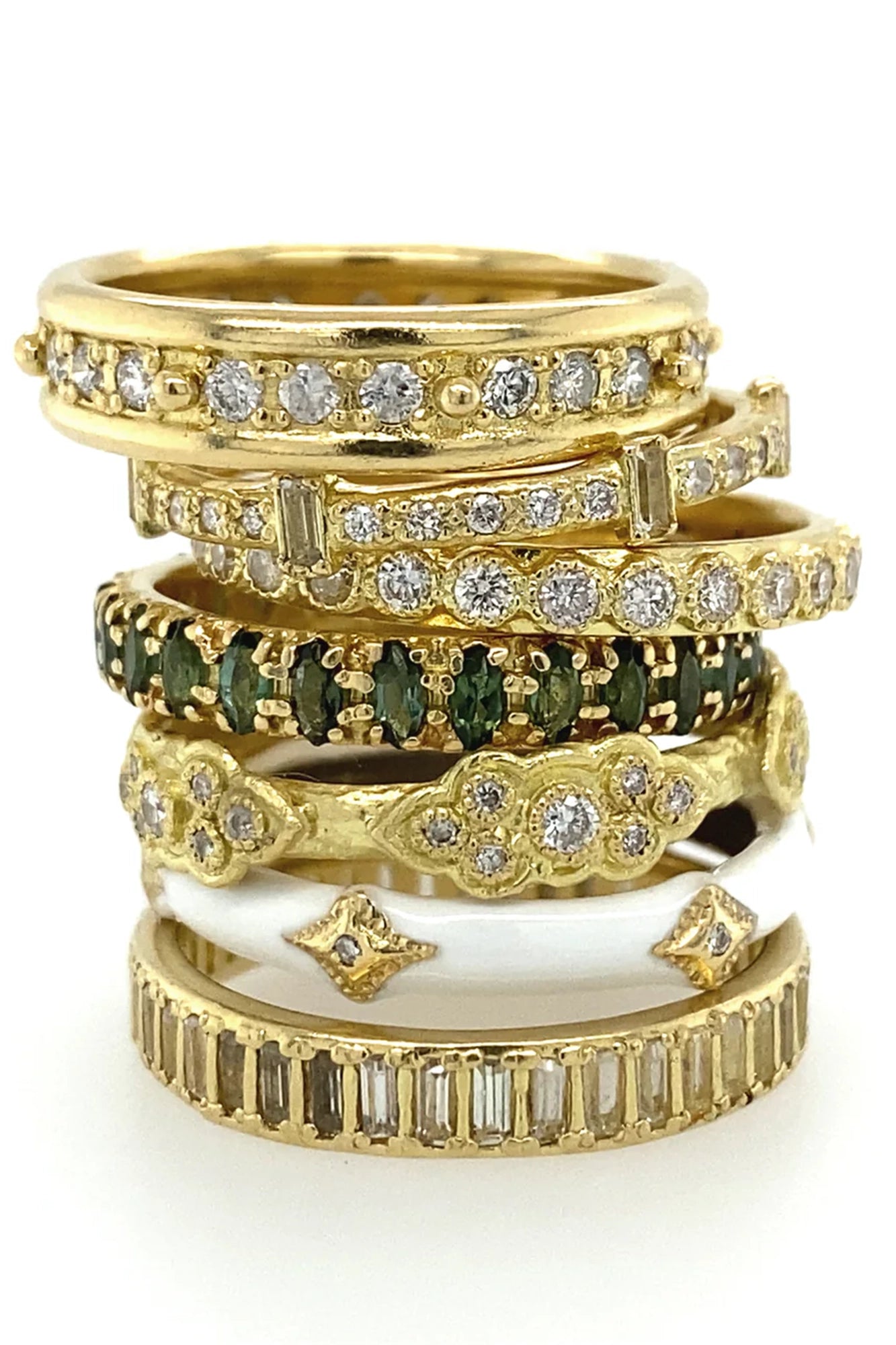 Baguette Stack Band Ring